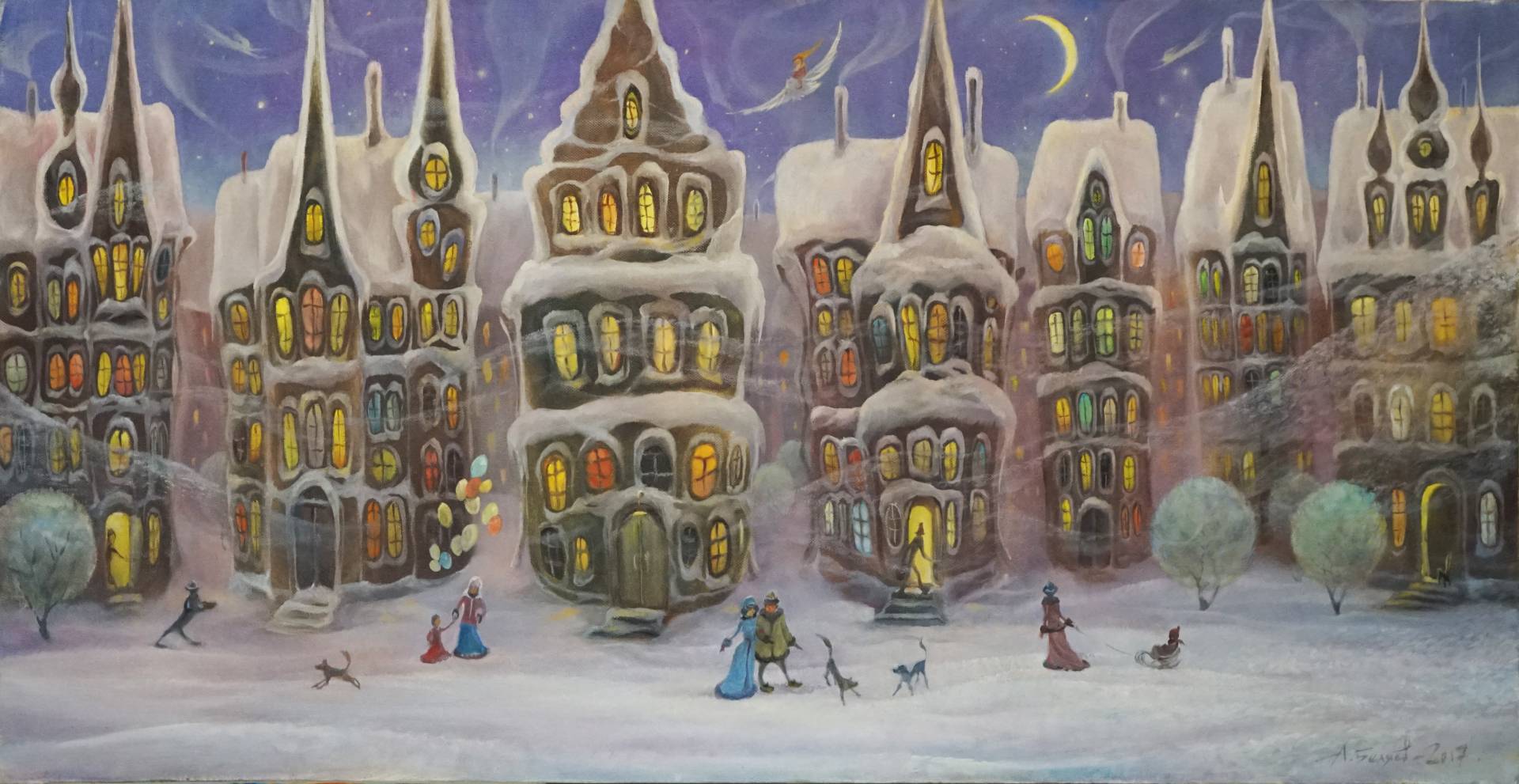 Christmas Fairytale, Alexander Belyaev, Buy the painting Oil