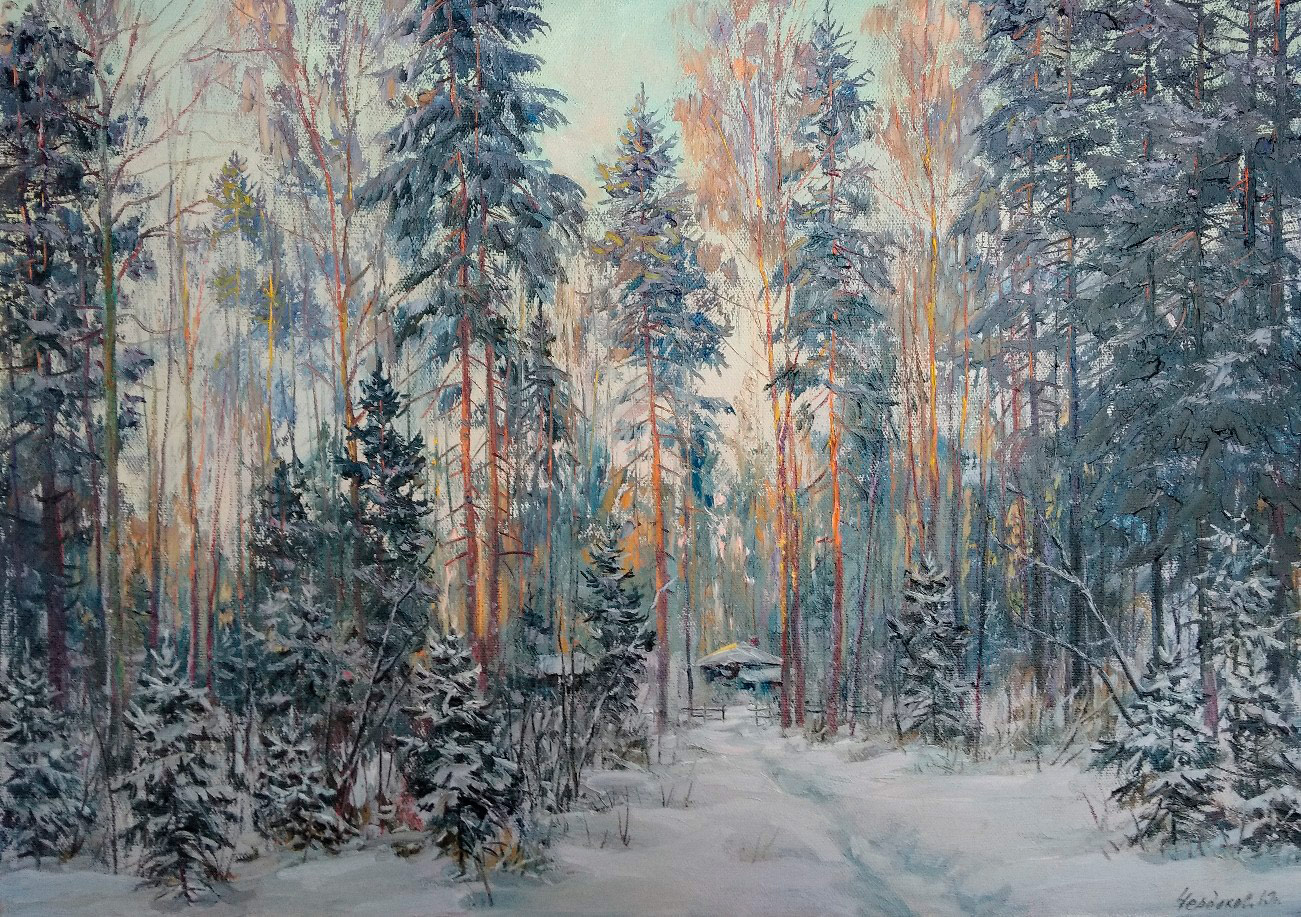 Path to the House - 1, Vyacheslav Cherdakov, Buy the painting Oil