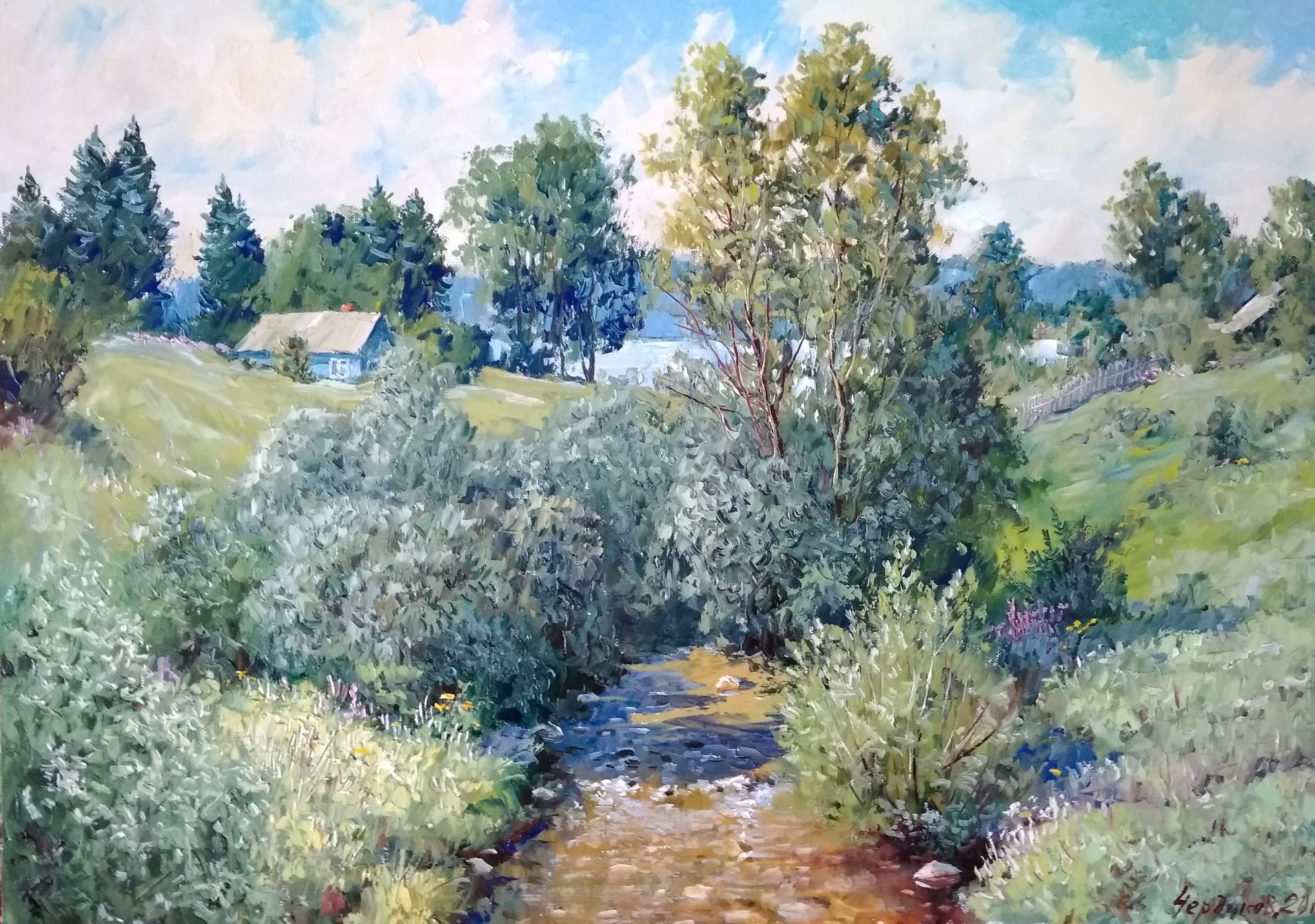 In the vicinity of Ferapontovo - 1, Vyacheslav Cherdakov, Buy the painting Oil
