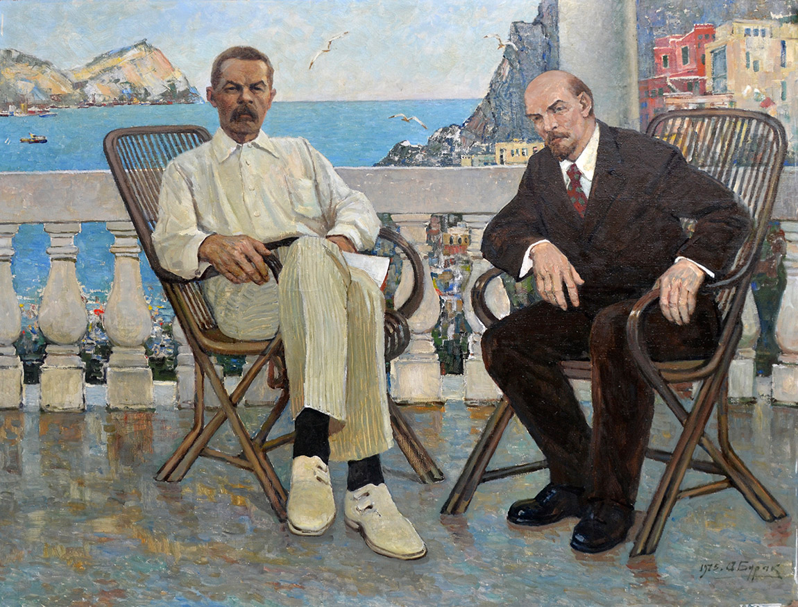 Lenin and Gorky on Capri - 1, Alexander Burak, Buy the painting Oil
