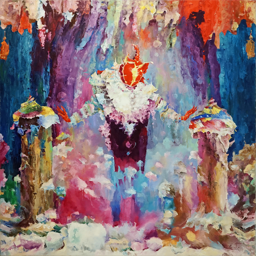 Theatre of 2 Columns - 1, Evgeny Guselnikov, Buy the painting Oil