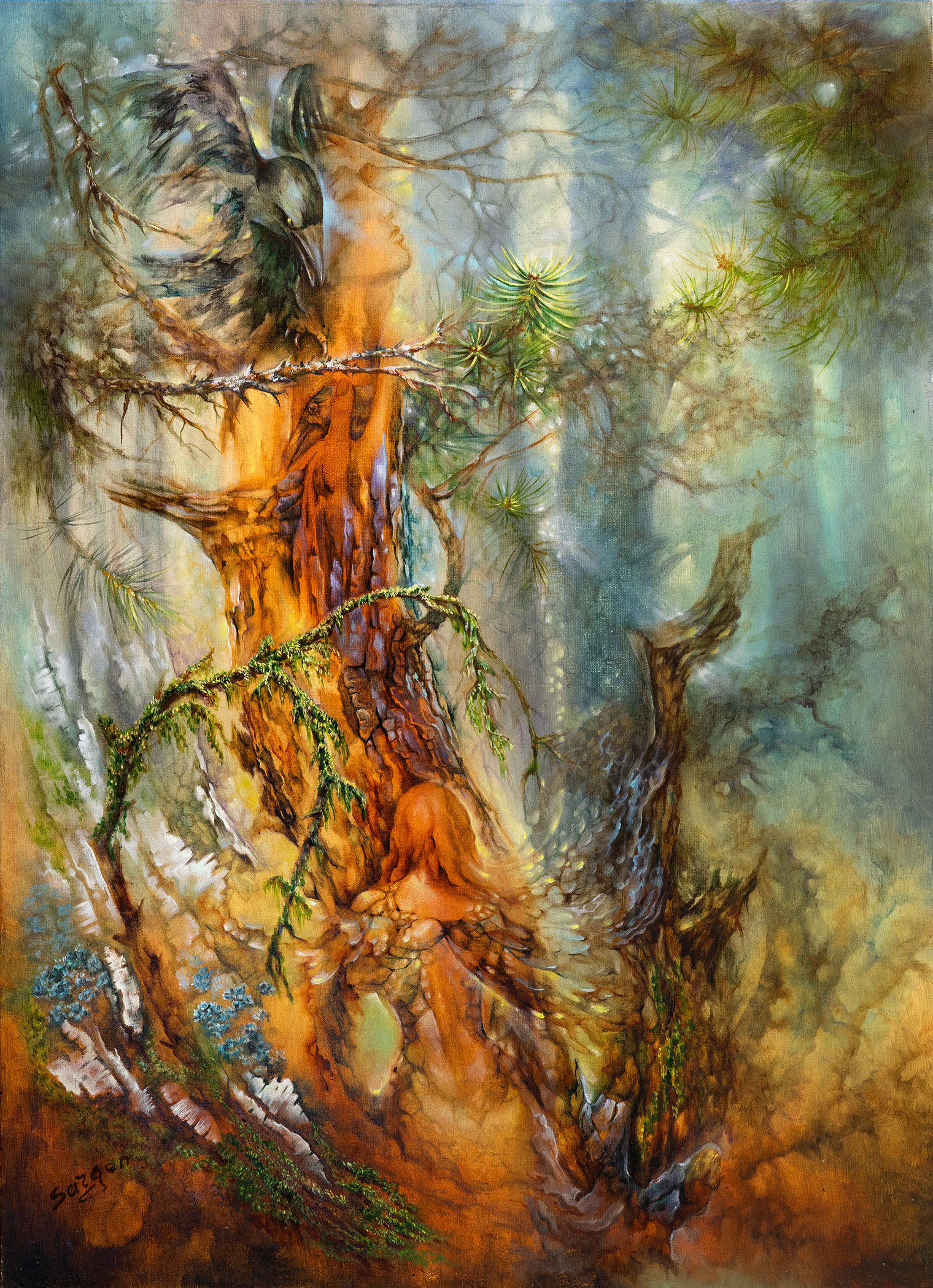 Dryads. Weave me a forest - 1, , Buy the painting Oil