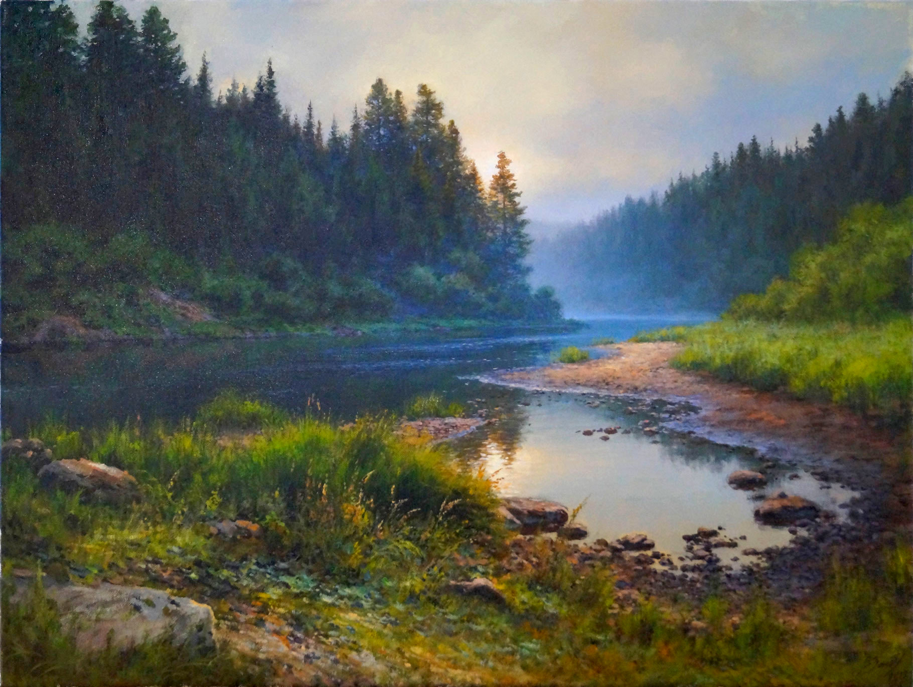 Misty Morning - 1, Vadim Zainullin, Buy the painting Oil