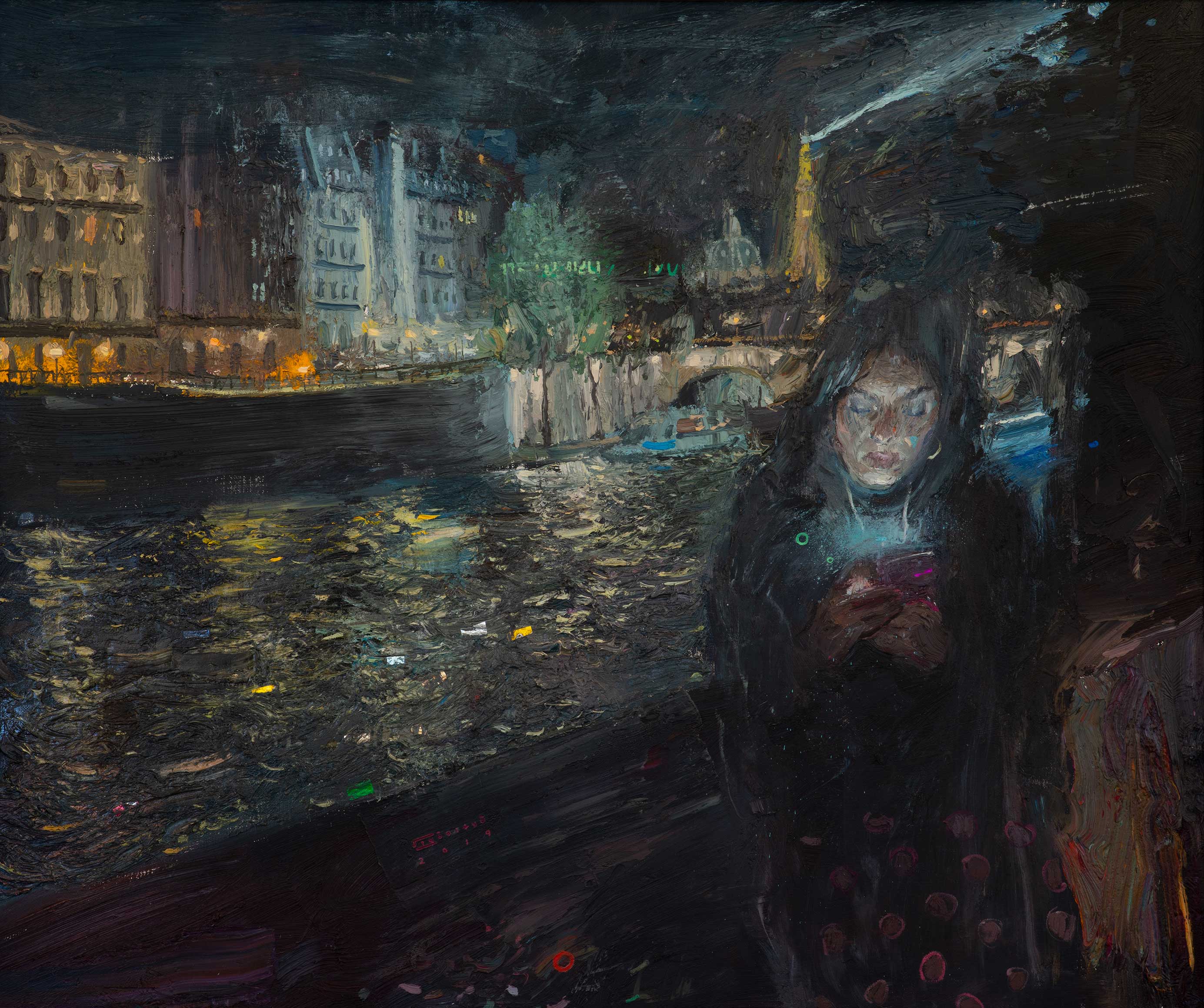 Parisian Girl - 1, Sergey Kiyanitsa, Buy the painting Oil