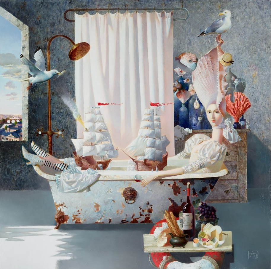 Sea battle - 1, Anna Berezovskaya, Buy the painting Oil