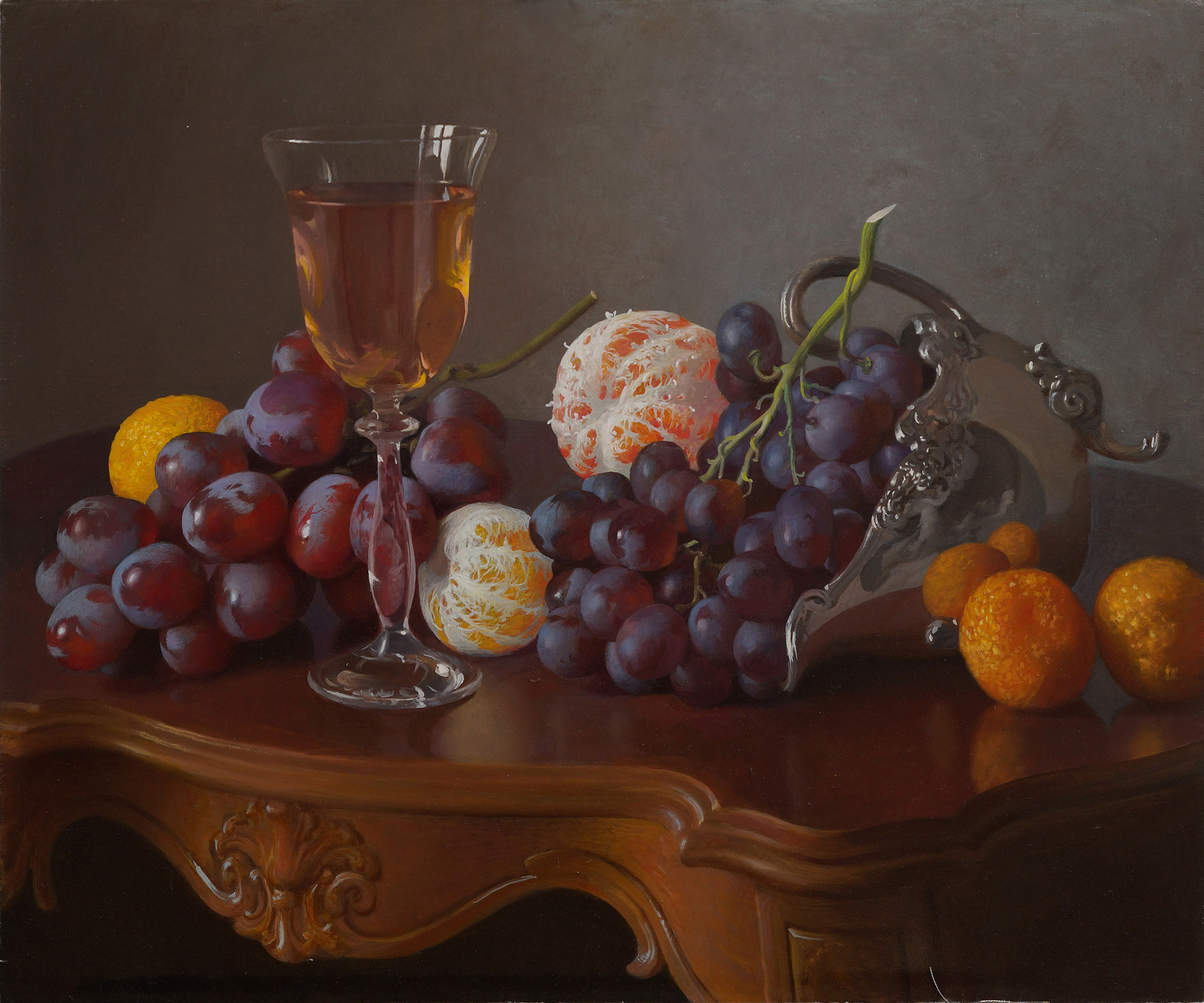 Grapes and Oranges - 1, Alexander Saidov, Buy the painting Oil