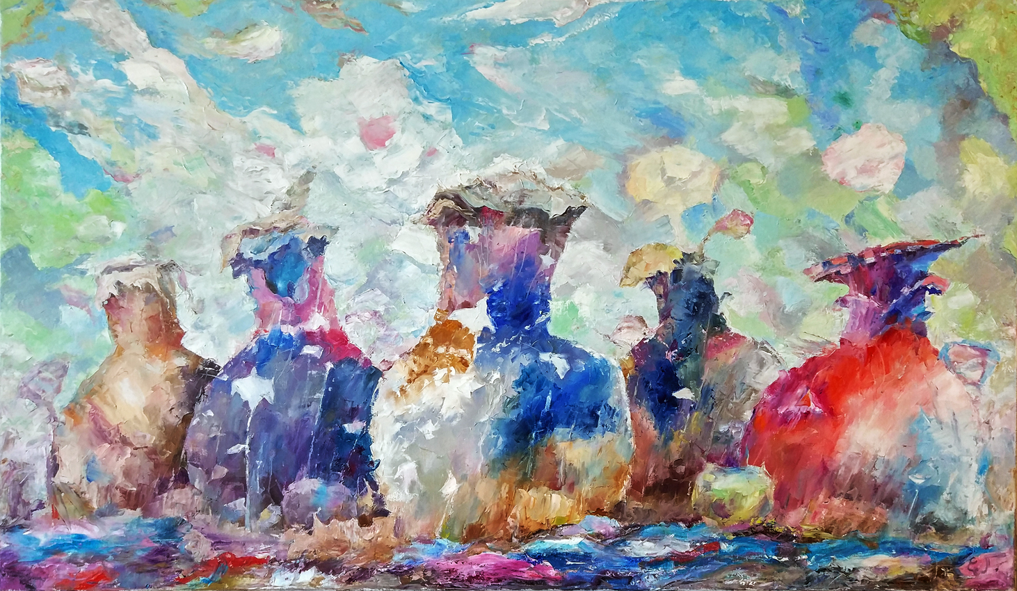 Still Life 5 Pots - 1, Evgeny Guselnikov, Buy the painting Oil