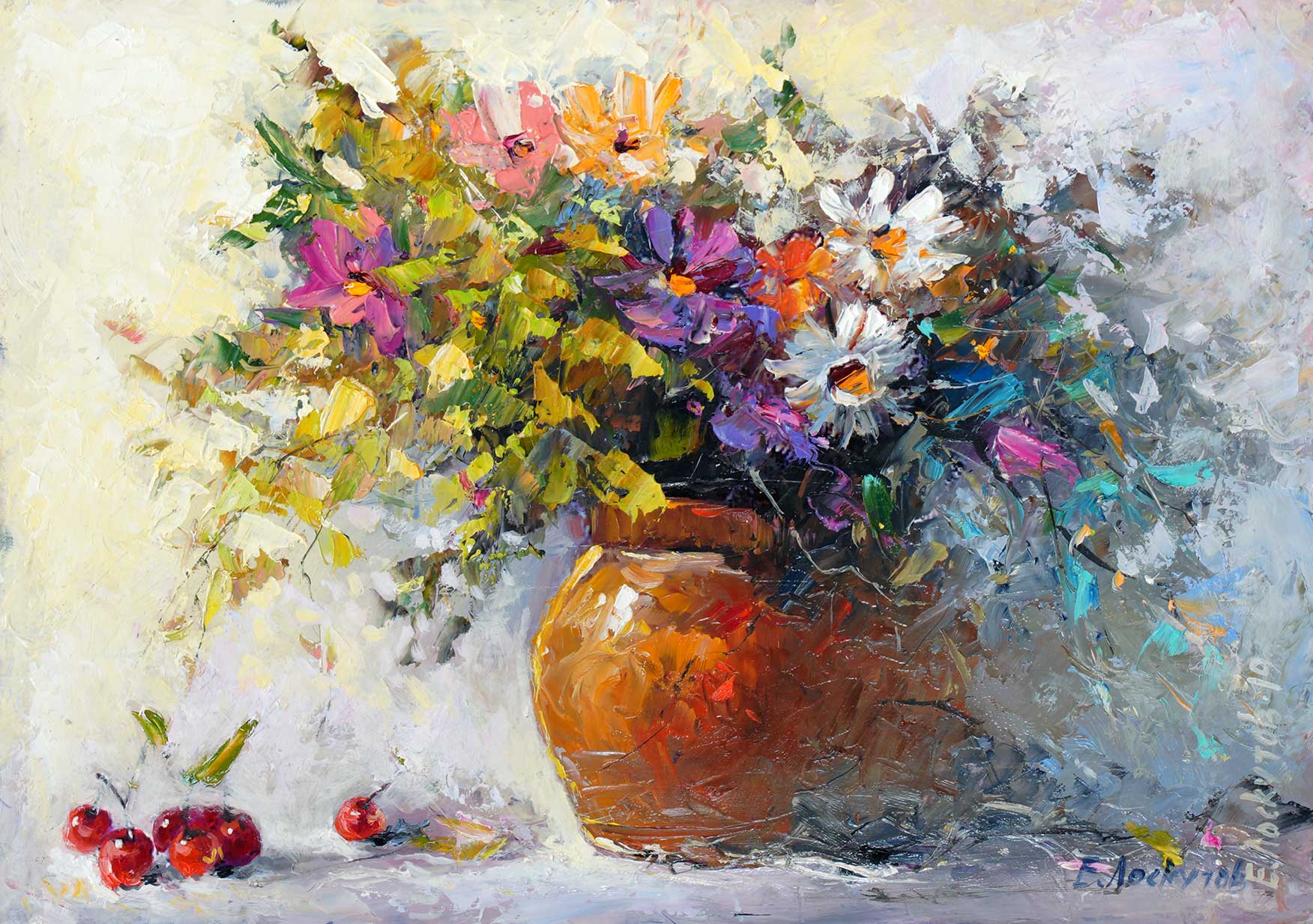 Summer Bouquet - 1, Evgeny Loskutov, Buy the painting Oil
