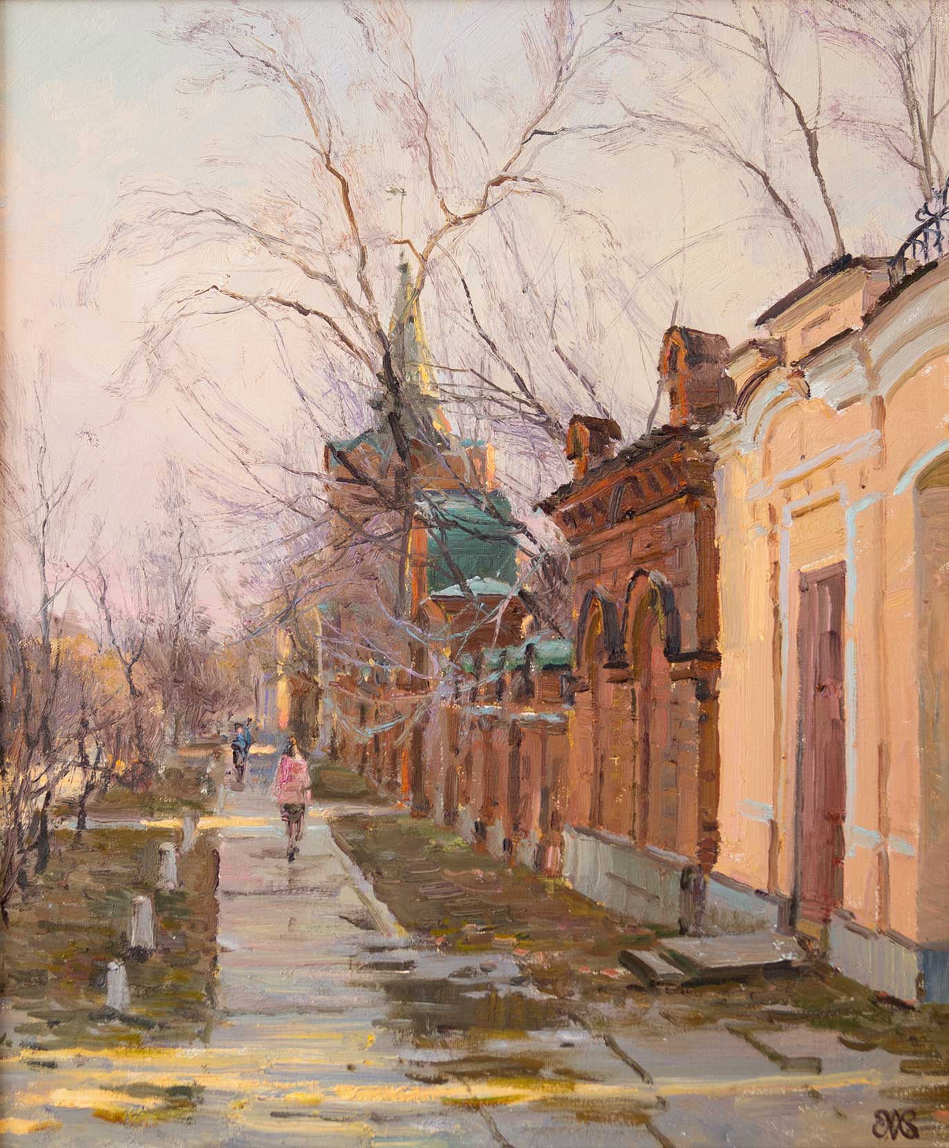 Spring evening. Ul. Zlatoust - 1, Alexey Efremov, Buy the painting Oil