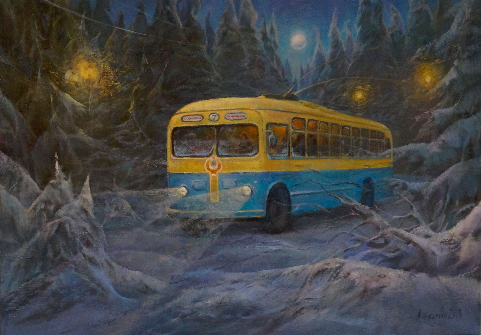 Lost Trolley, Alexander Belyaev, Buy the painting Oil