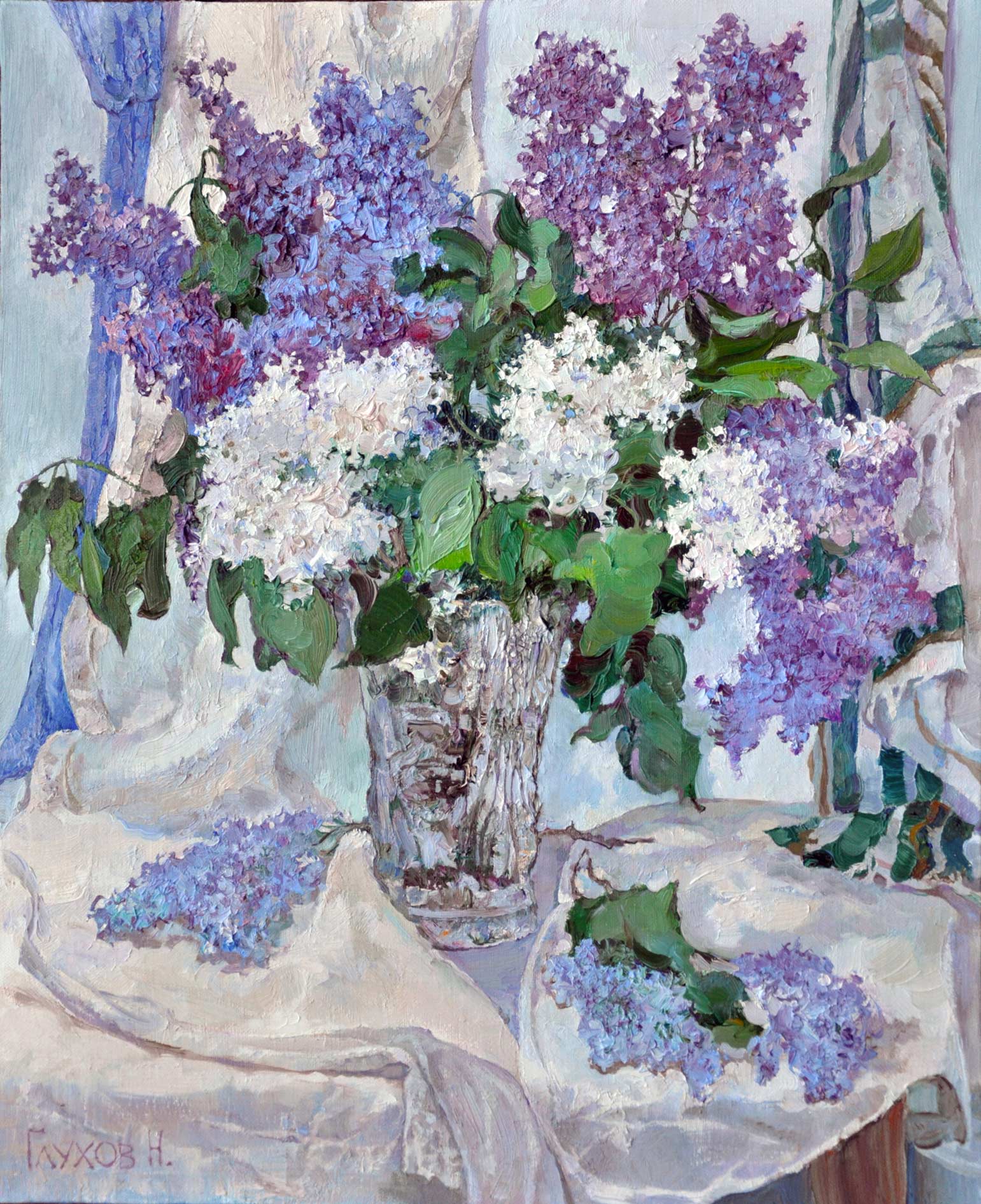 Lilac - 1, Nikolay Glukhov, Buy the painting Oil