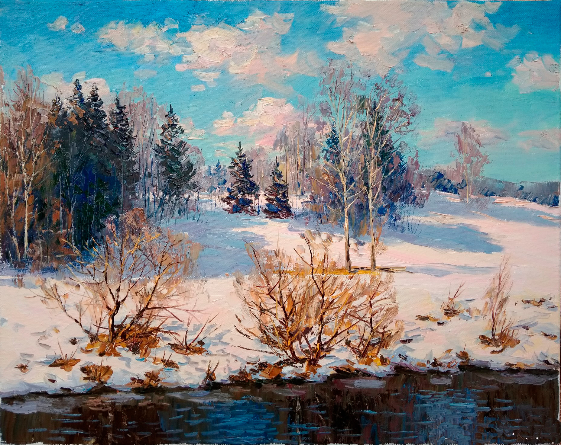 Spring - 1, Vyacheslav Cherdakov, Buy the painting Oil