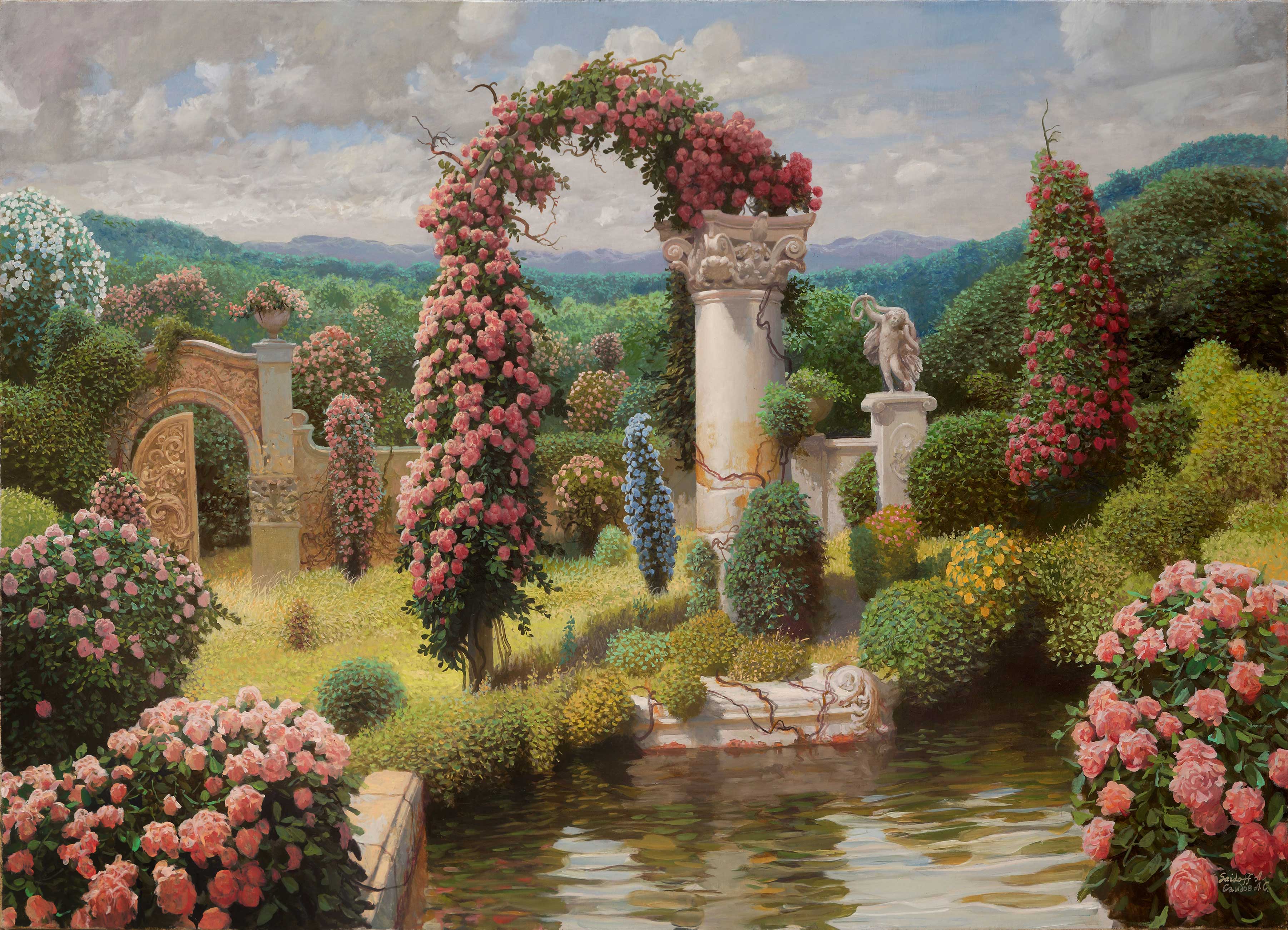 Column in the Park - 1, Alexander Saidov, Buy the painting Oil