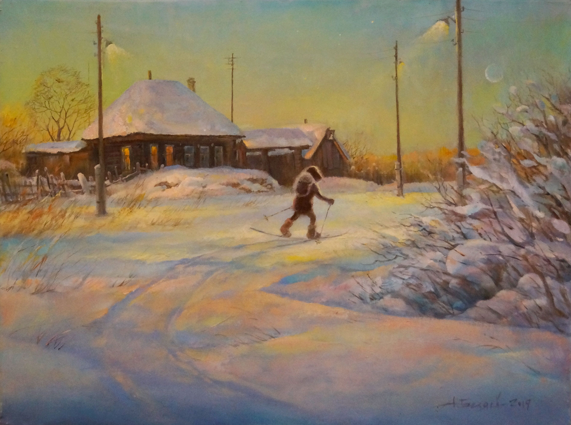 To School, Alexander Belyaev, Buy the painting Oil