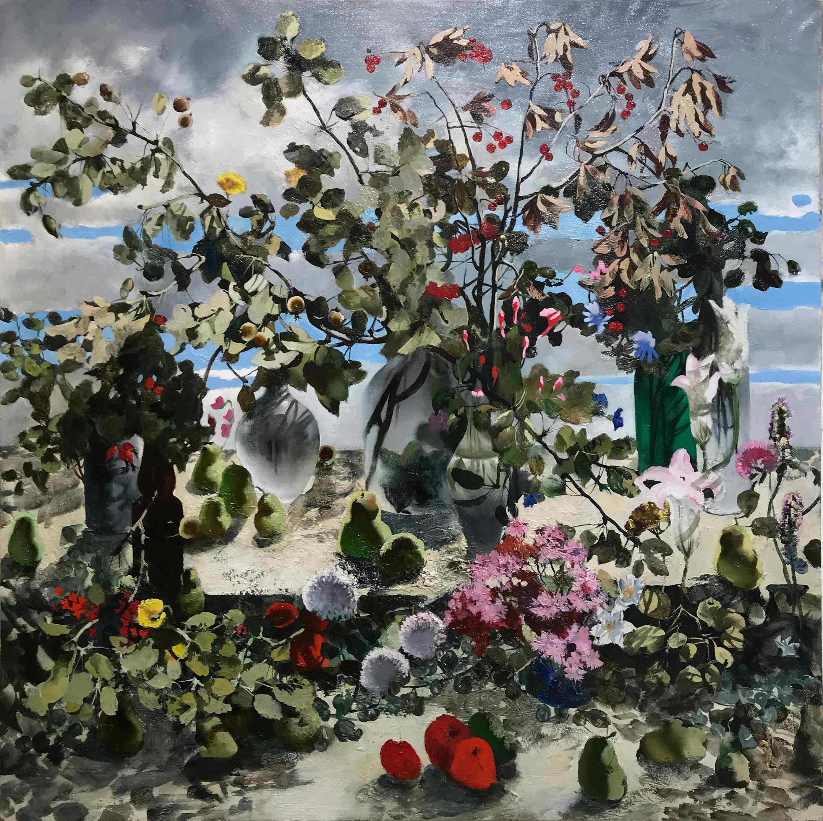 Flowers and Fruit, Catherine Tingaeva, Buy the painting Oil