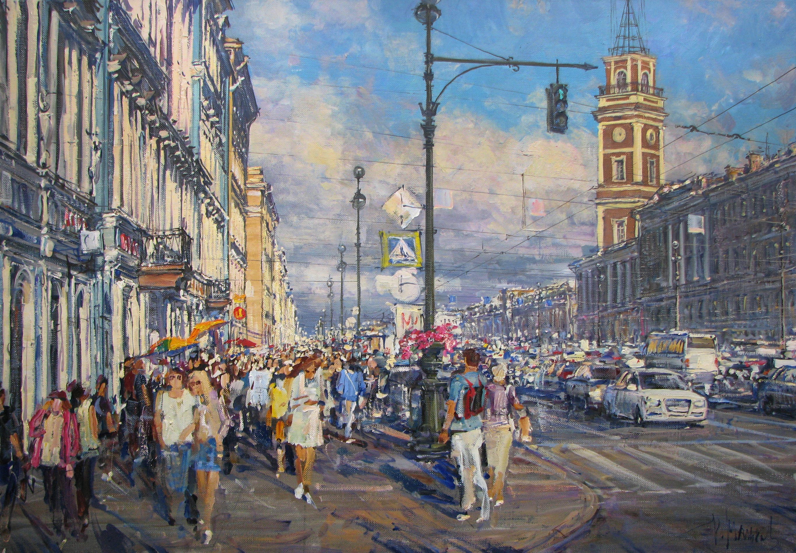 Nevsky Prospect, Kirill Malkov, Buy the painting Oil