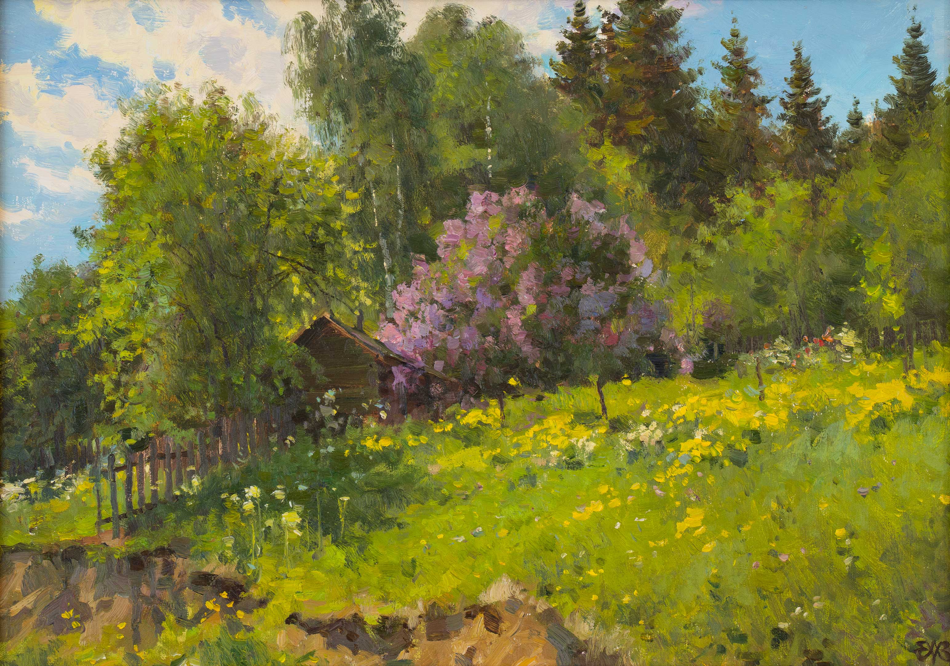 Hillside. Nizhniye Sergi - 1, Alexey Efremov, Buy the painting Oil