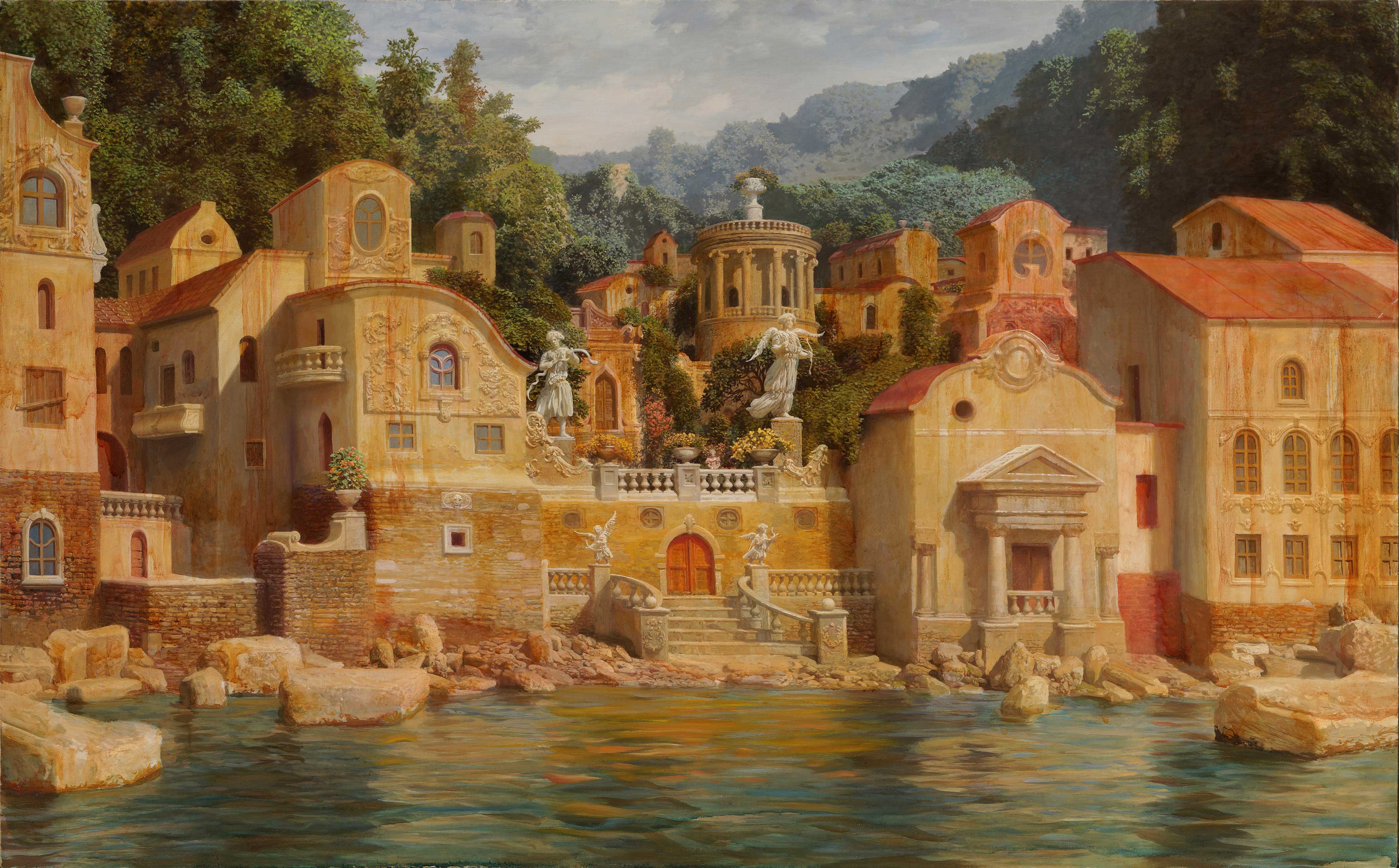 The Yellow City - 1, Alexander Saidov, Buy the painting Oil