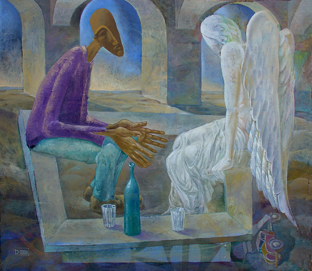 Conversation in the sand box - 1, Dmitriy Ivanov, Buy the painting Oil