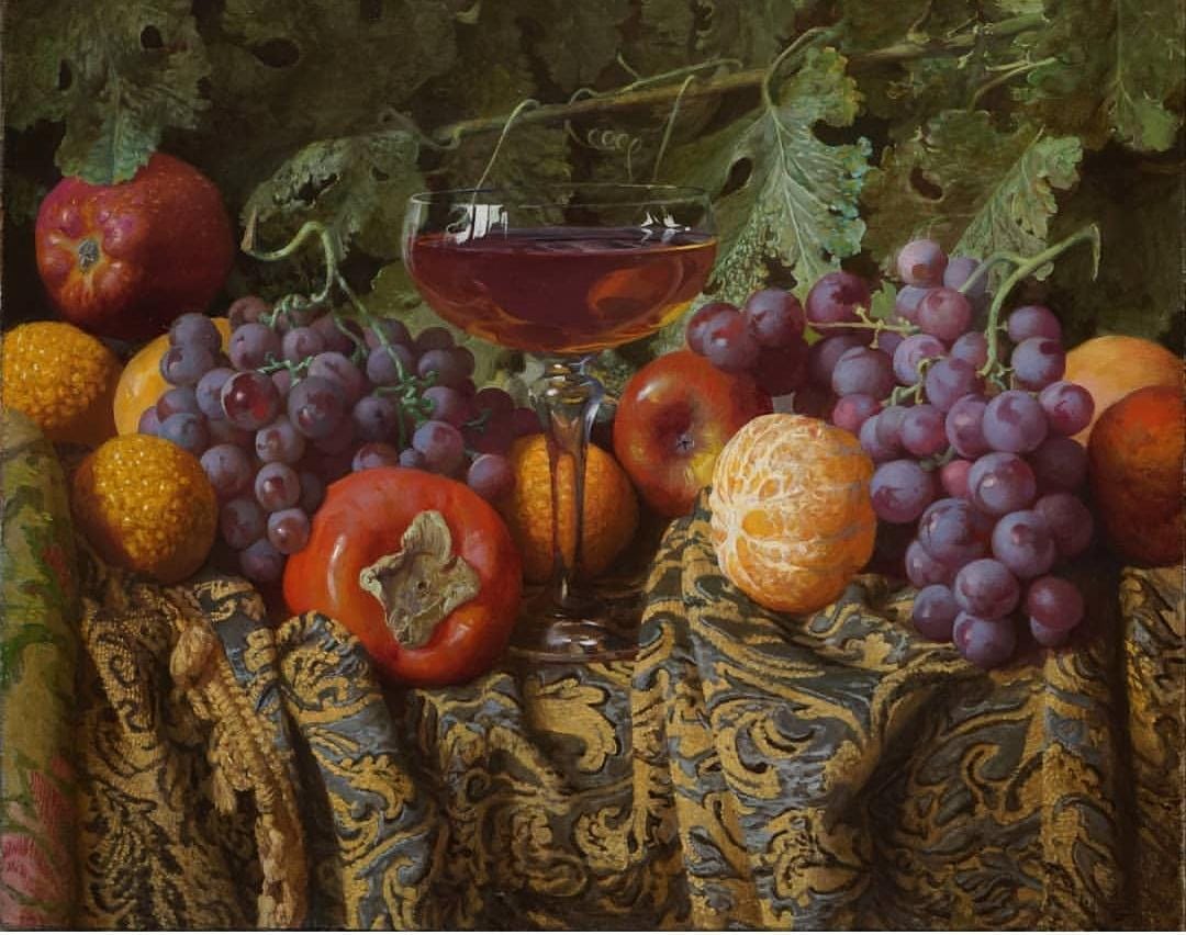 Still Life with Grapes - 1, Alexander Saidov, Buy the painting Oil