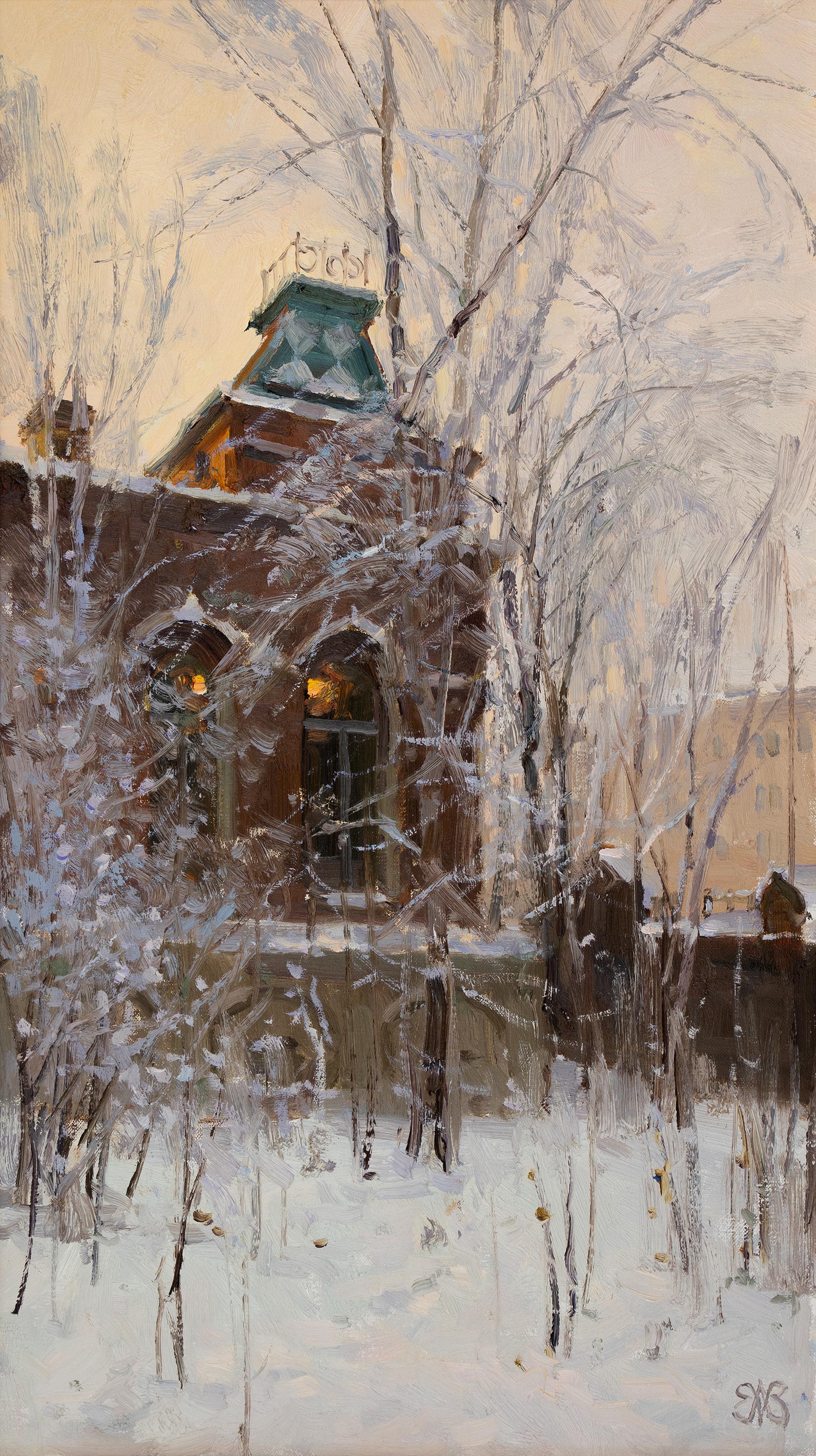 Christmas in the Old House - 1, Alexey Efremov, Buy the painting Oil
