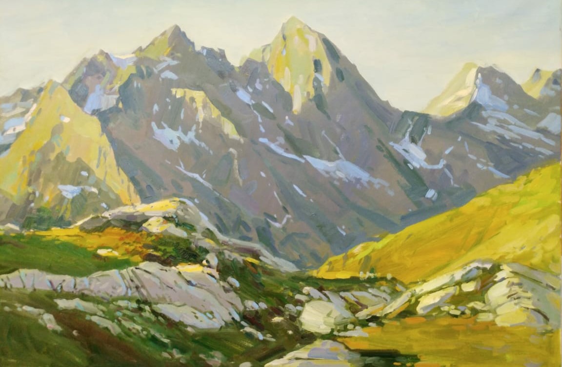 In the Mountains - 1, Nikolay Petrov, Buy the painting Oil