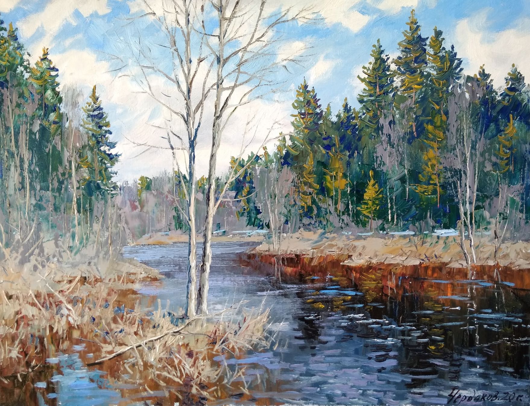 Flood - 1, Vyacheslav Cherdakov, Buy the painting Oil