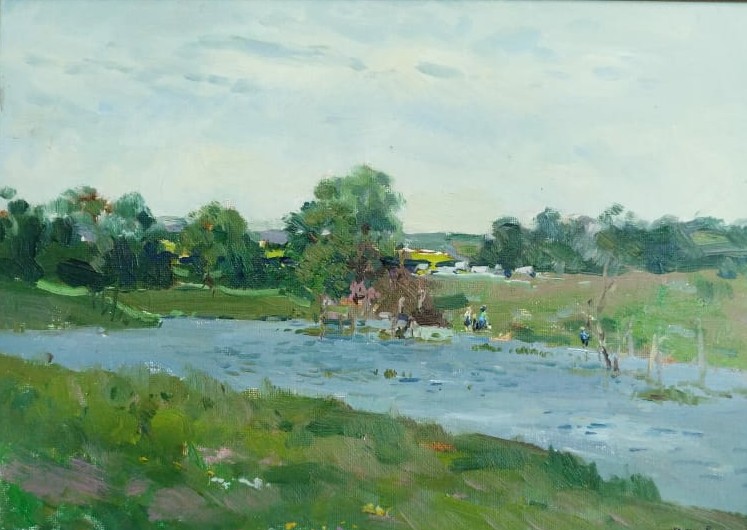 On the River, Nikolay Petrov, Buy the painting Oil