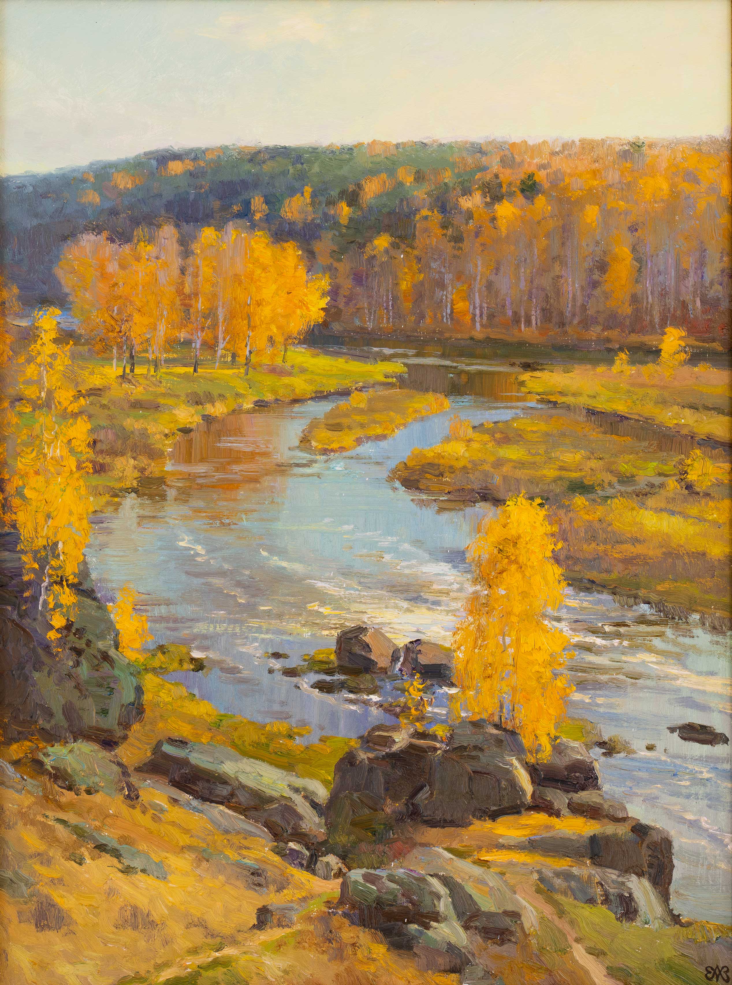 Autumn on Revun. River Iset - 1, Alexey Efremov, Buy the painting Oil
