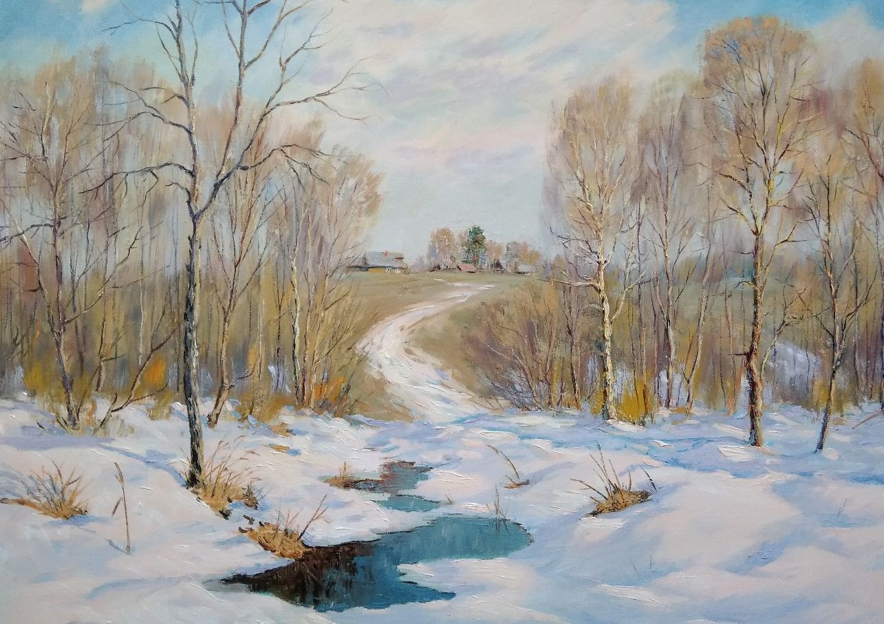 Snow Is Melting - 1, Vyacheslav Cherdakov, Buy the painting Oil