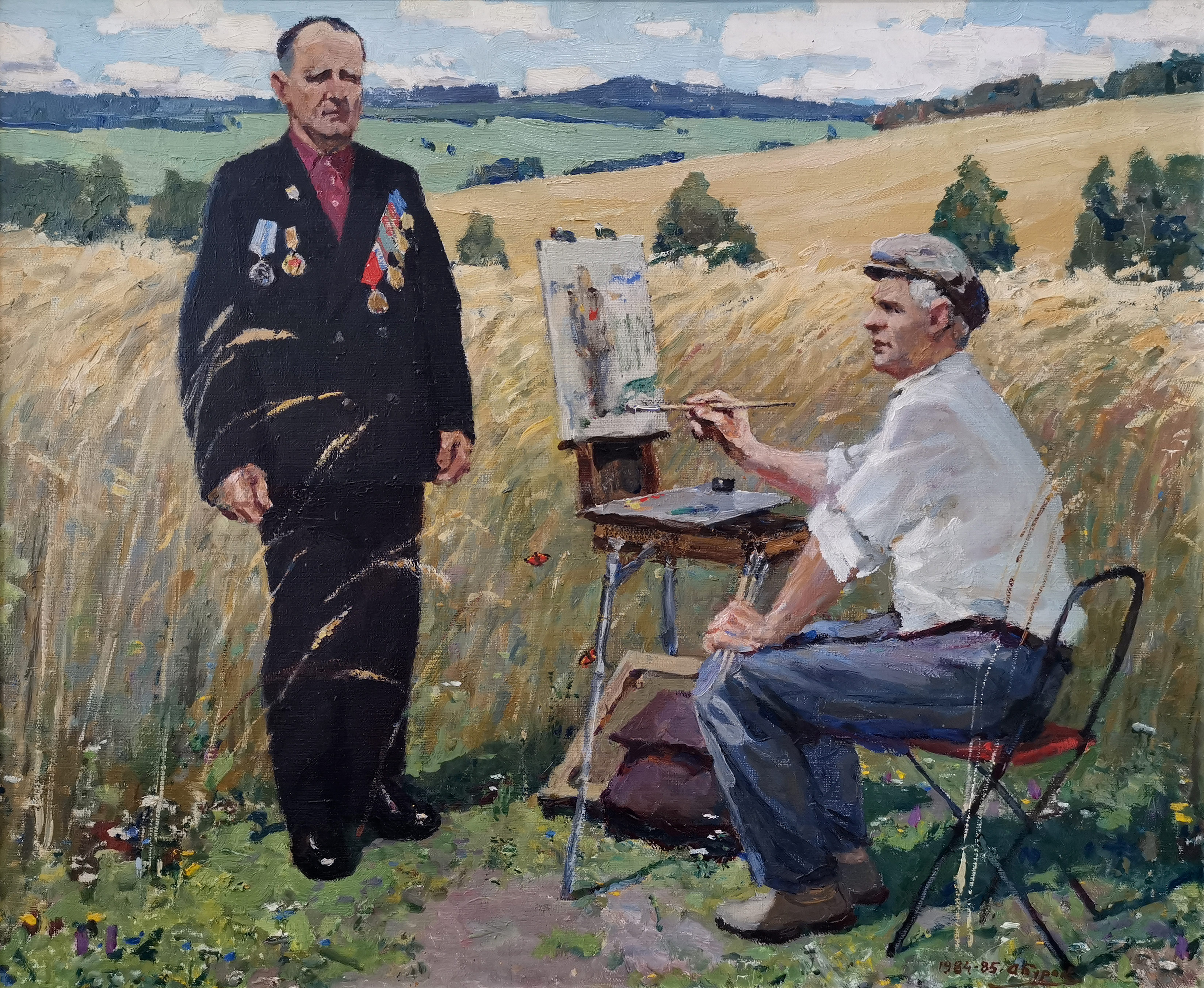A veteran of war and labor - 1, Alexander Burak, Buy the painting Oil
