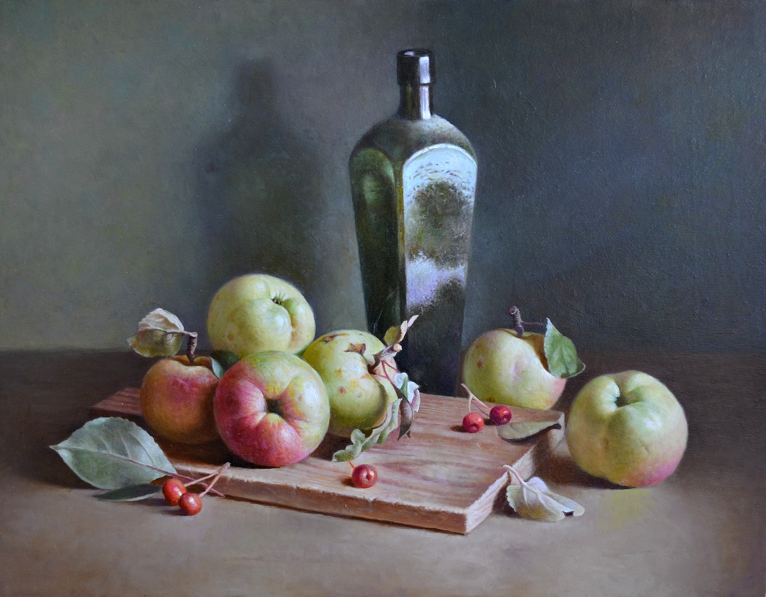 Still Life with a Bottle - 1, Stanislav Chadov, Buy the painting Oil