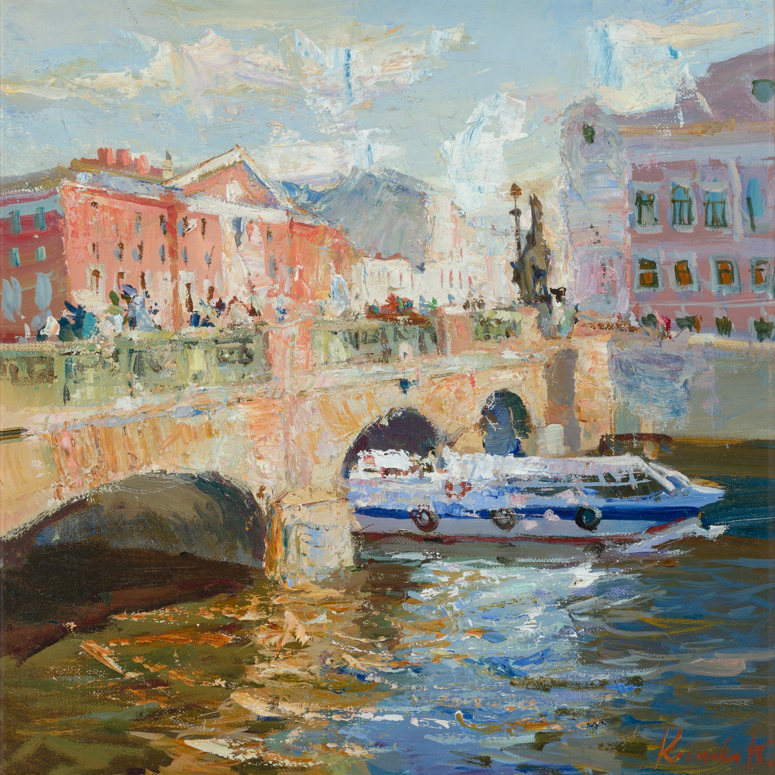 Anichkov Bridge - 1, Julia Kostsova, Buy the painting Oil