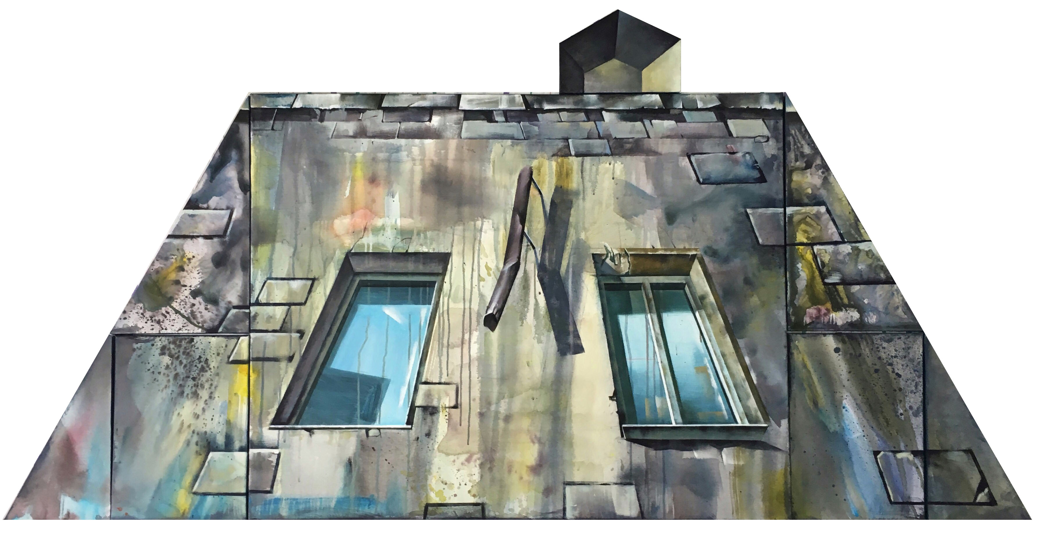 The house in the future - 1, Dinara Hoertnagle, Buy the painting Acrylic