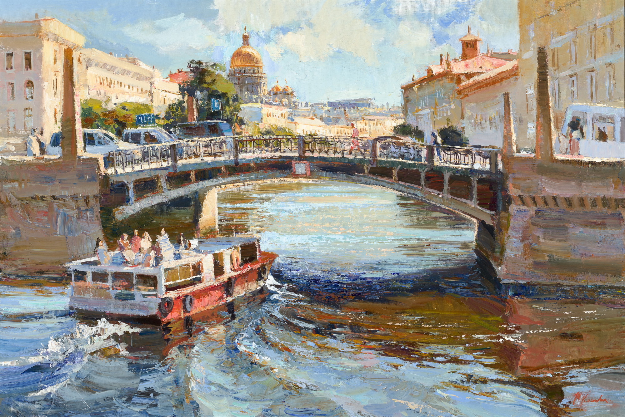 The Kissing Bridge  - 1, Julia Kostsova, Buy the painting Oil