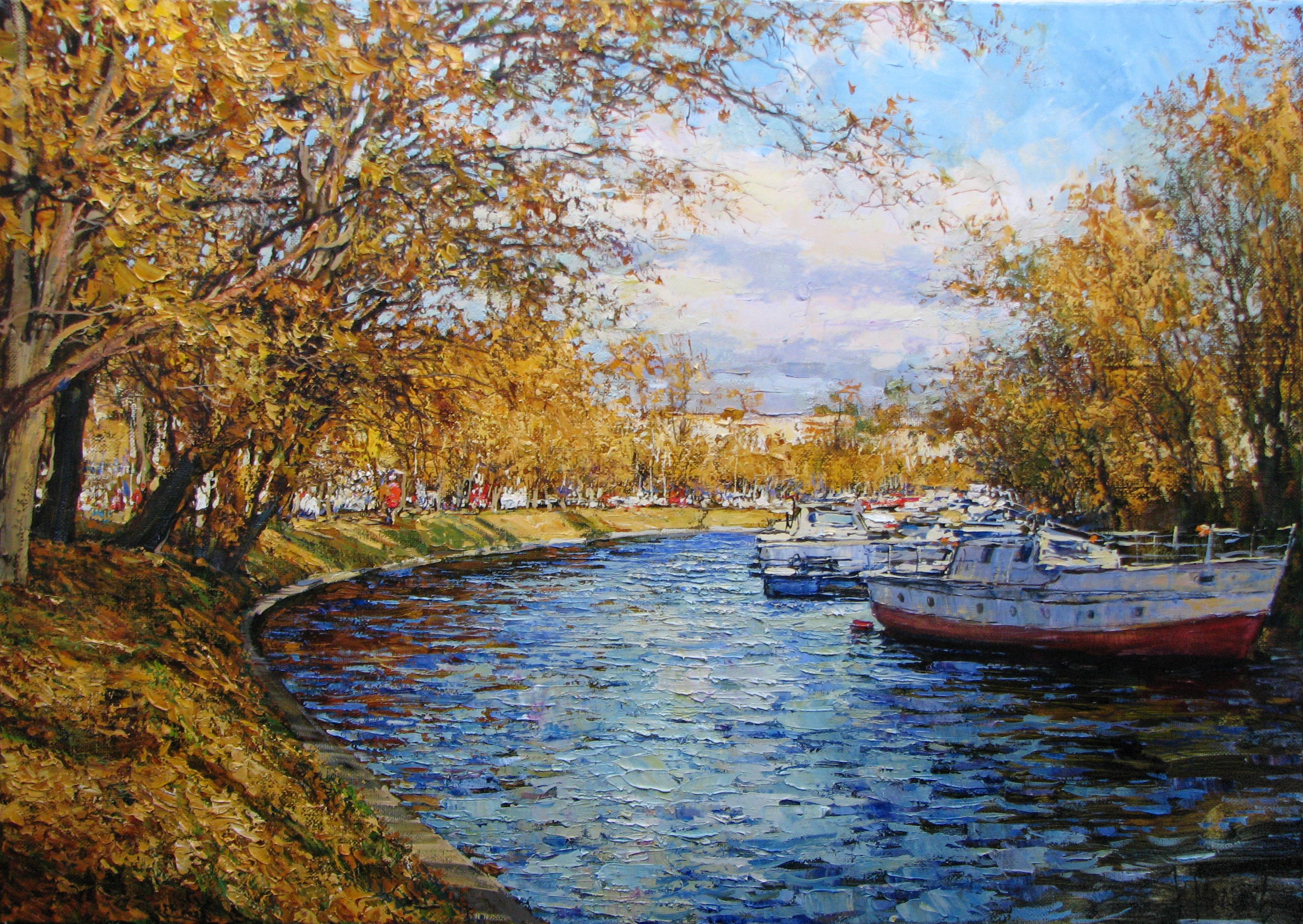 On the Karpovka river - 1, Kirill Malkov, Buy the painting Oil