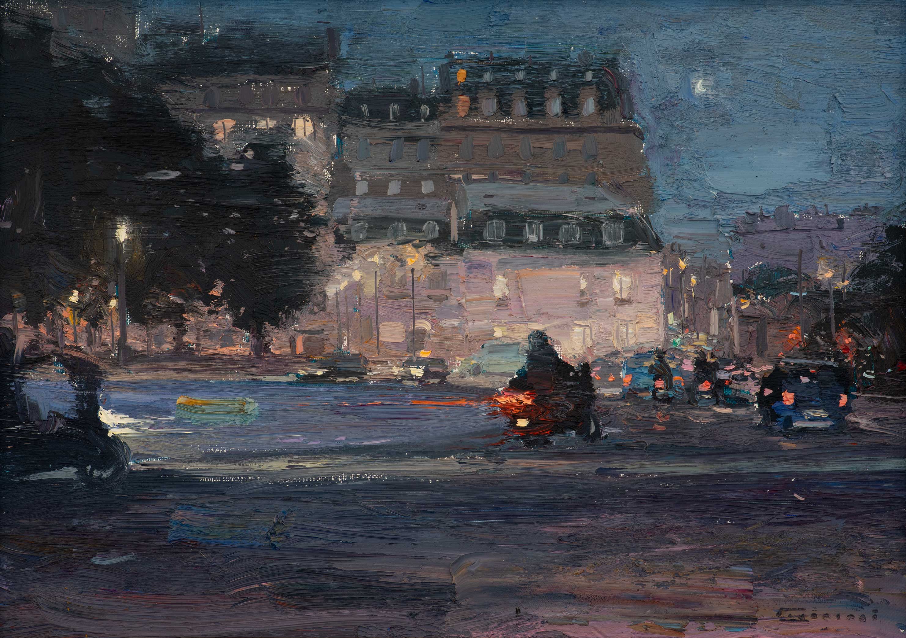 Evening In Paris - 1, Sergey Kiyanitsa, Buy the painting Oil