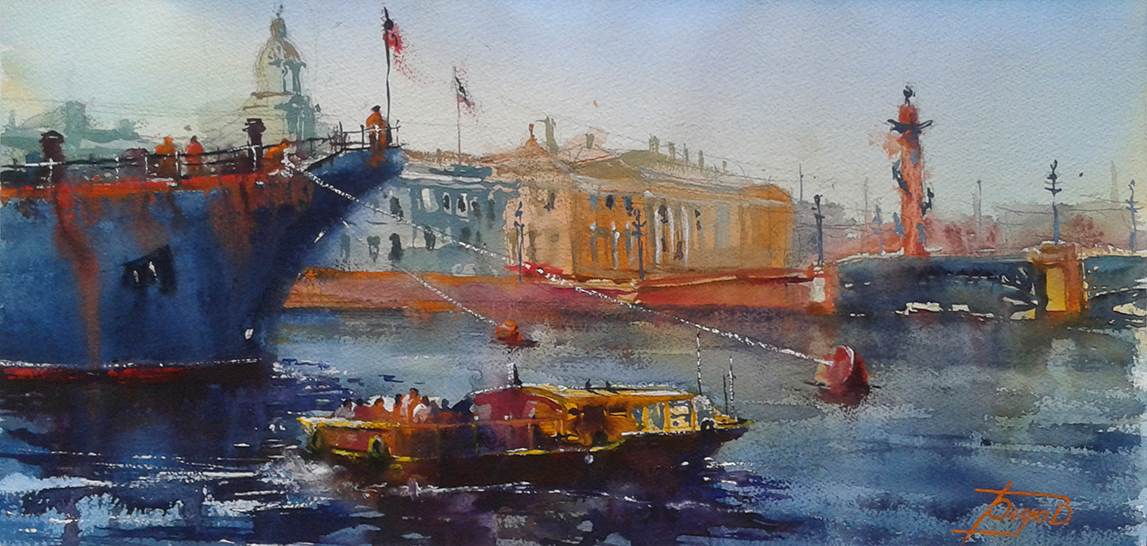 Neva - 1, Roman Bayanov, Buy the painting Watercolor