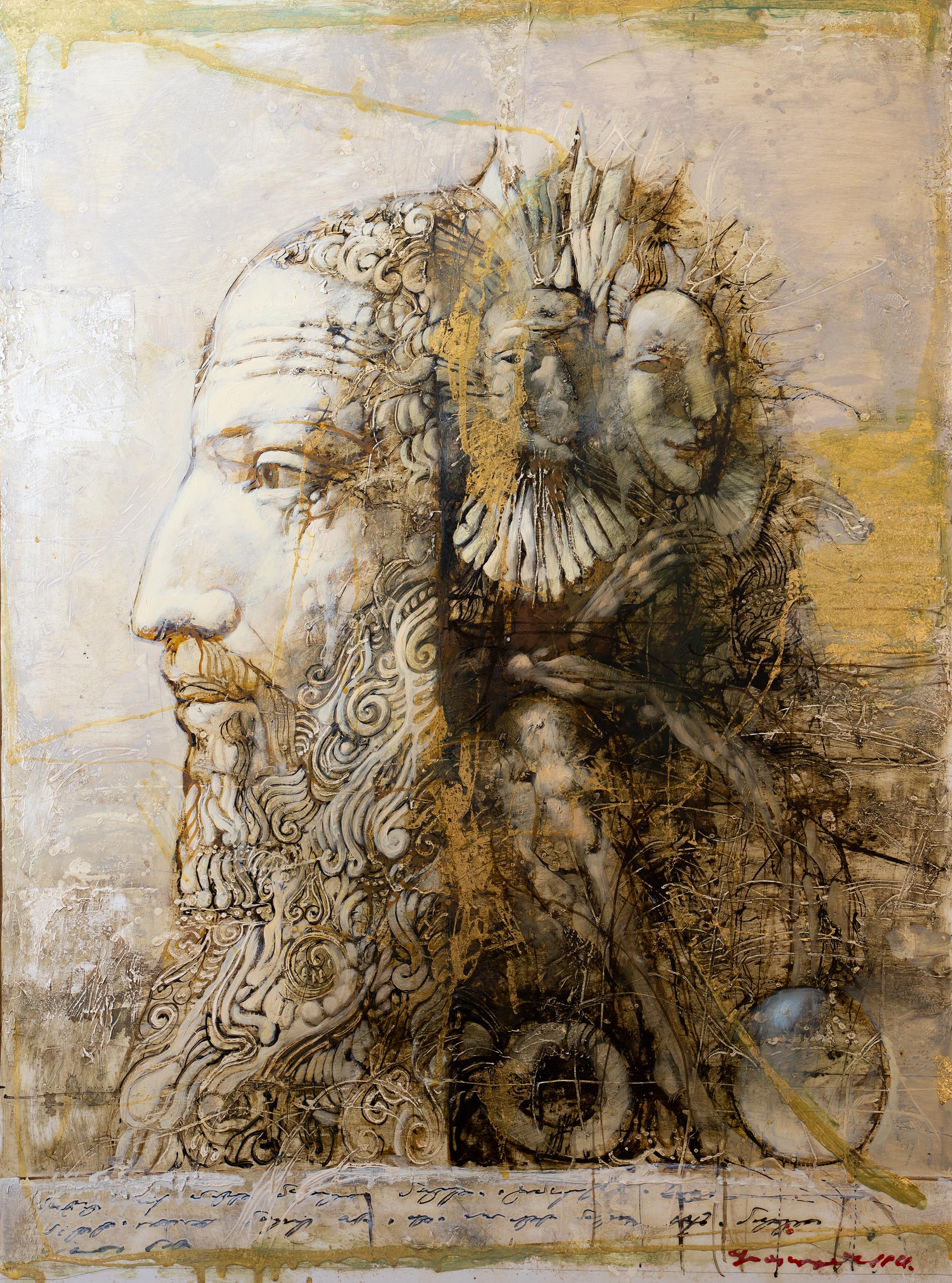 Man. Right part of a diptych, Armen Gasparyan, Buy the painting Mixed media