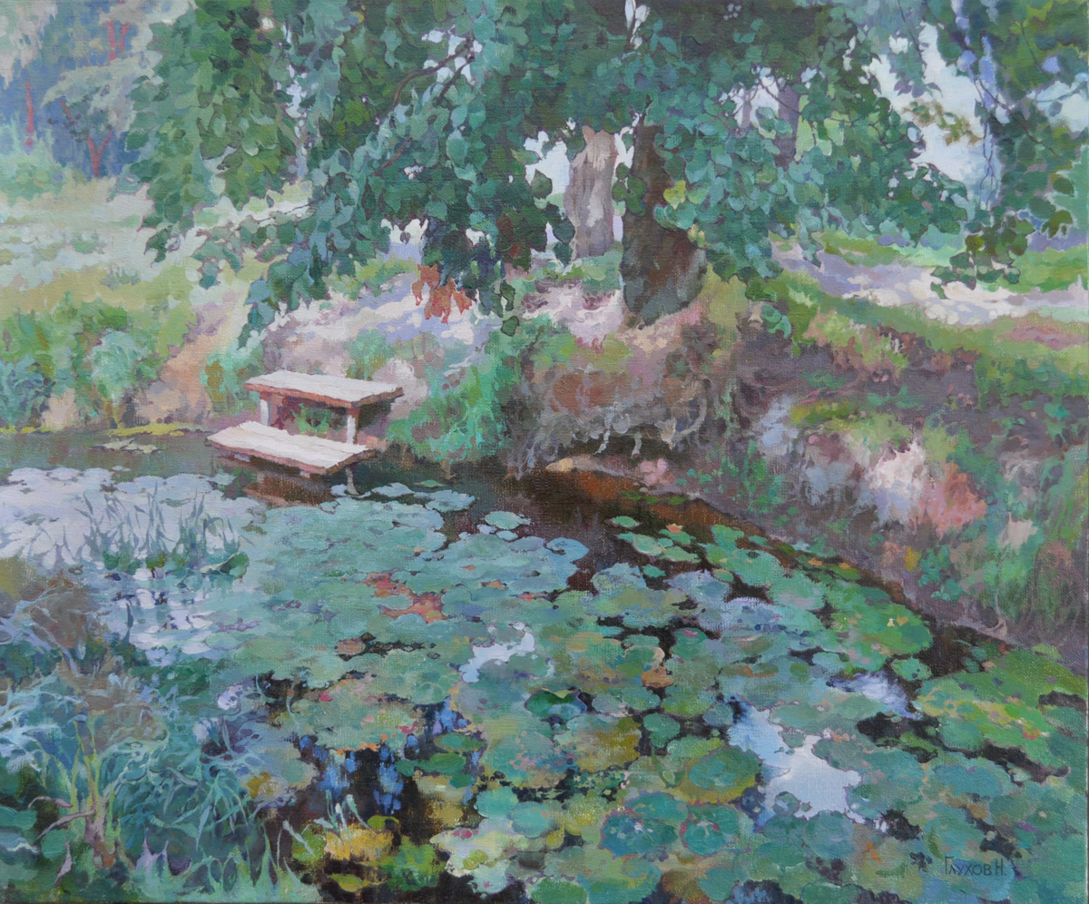 Summer Noon - 1, Nikolay Glukhov, Buy the painting Oil
