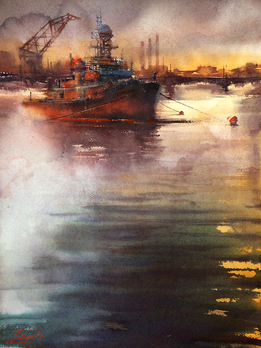 Thoughts About the Victory Day - 1, Roman Bayanov, Buy the painting Watercolor