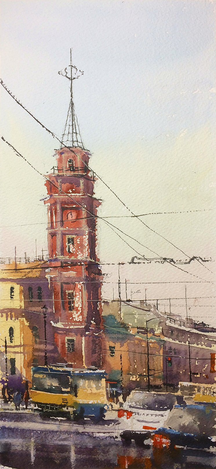 Nevsky Prospect - 1, Roman Bayanov, Buy the painting Watercolor