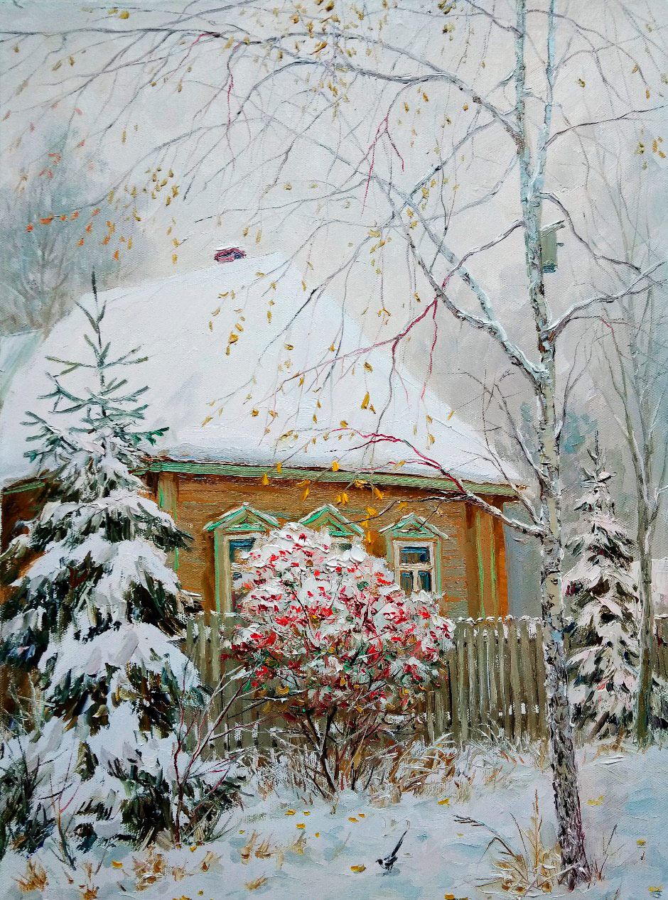 Unexpected Snow, Vyacheslav Cherdakov, Buy the painting Oil