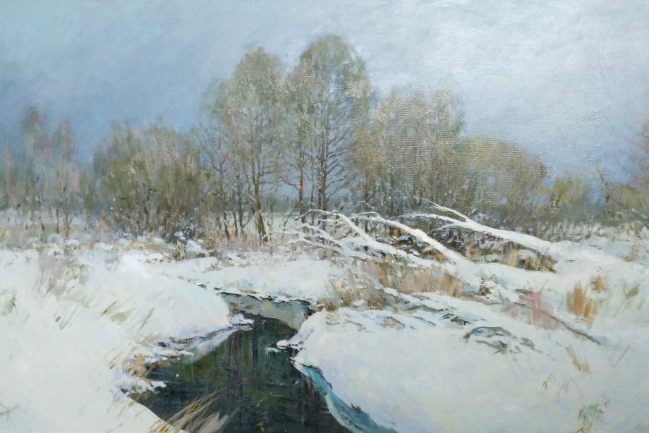 Winter, Nikolay Petrov, Buy the painting Oil