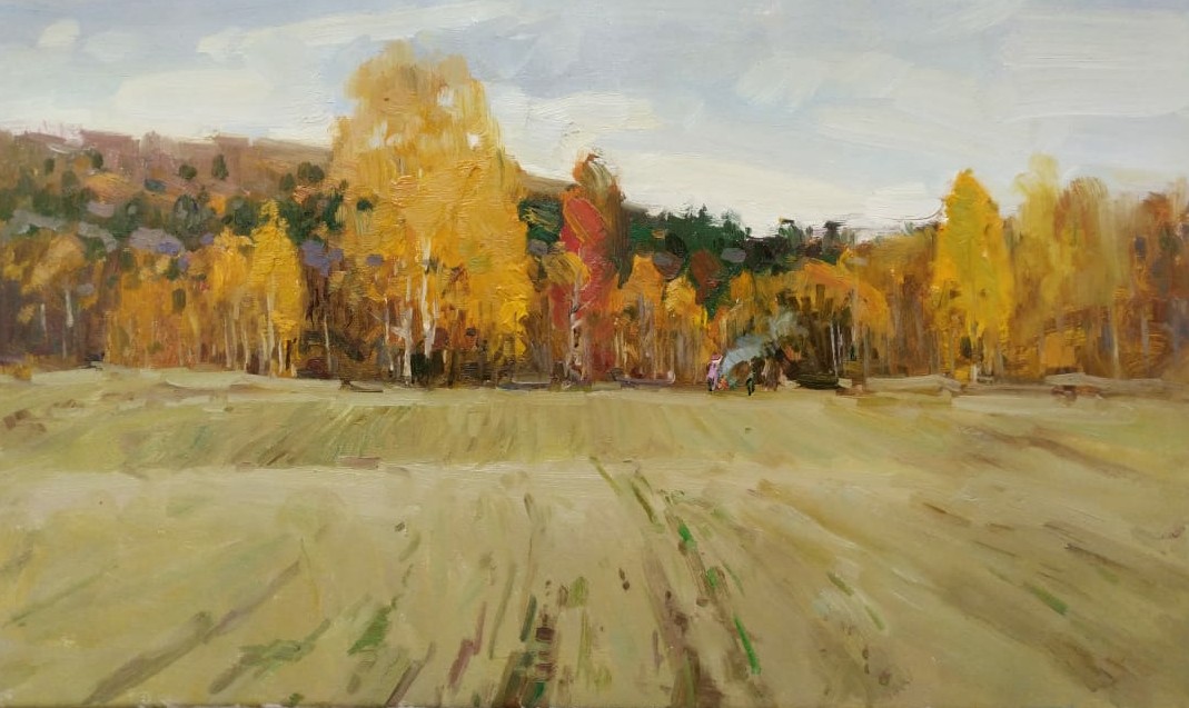 Autumn Began - 1, Nikolay Petrov, Buy the painting Oil