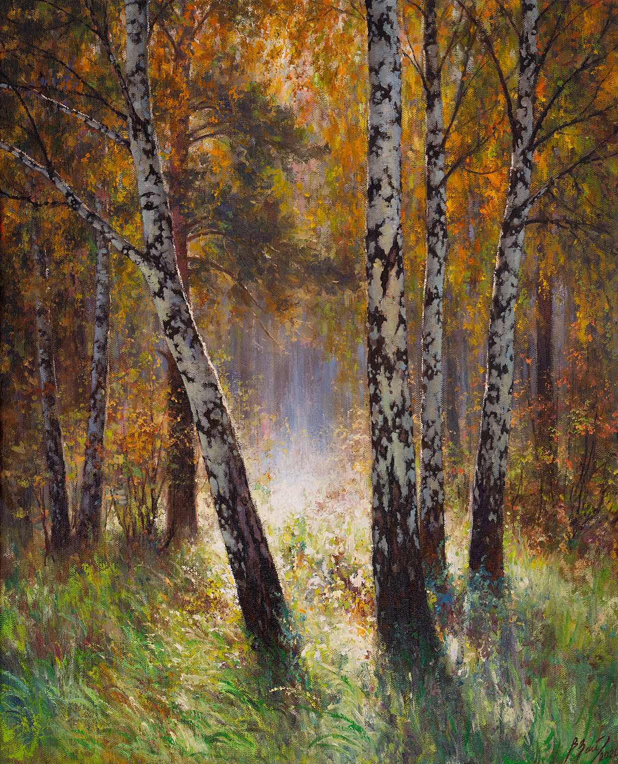 Autumn Meadow - 1, Vadim Zainullin, Buy the painting Oil
