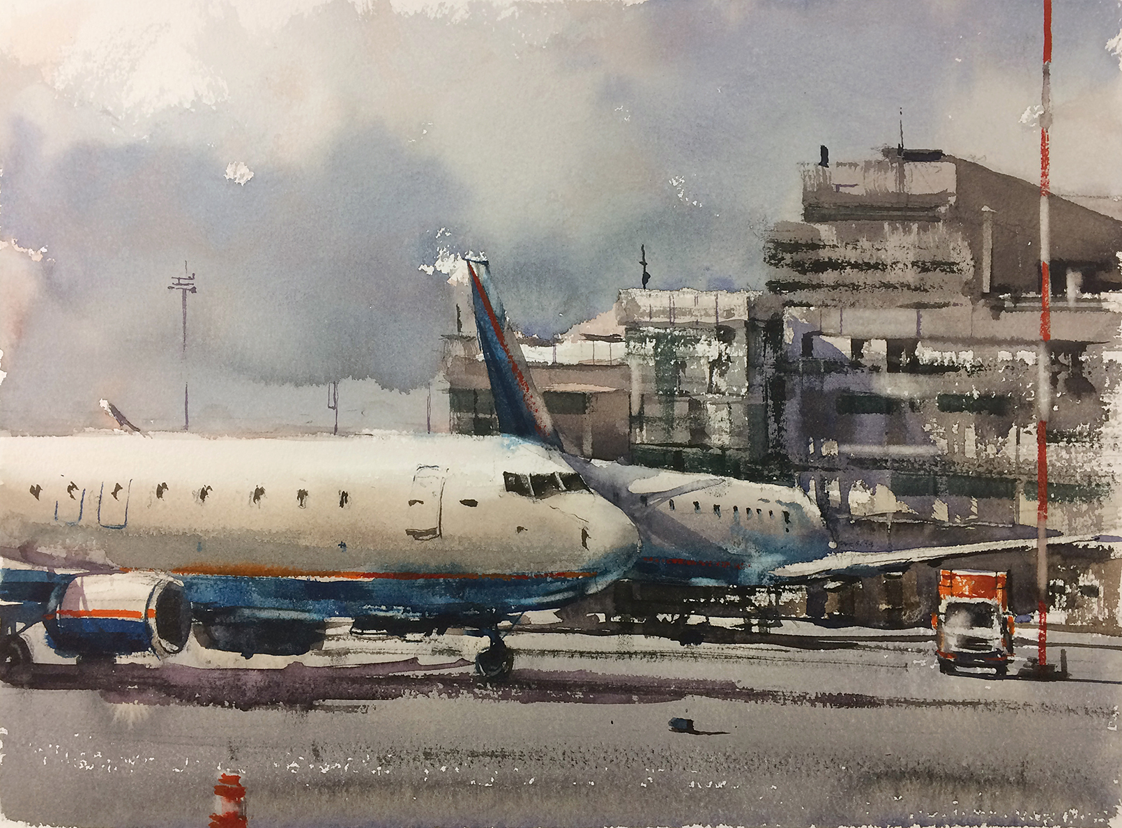 Koltsovo Airport - 1, Roman Bayanov, Buy the painting Watercolor