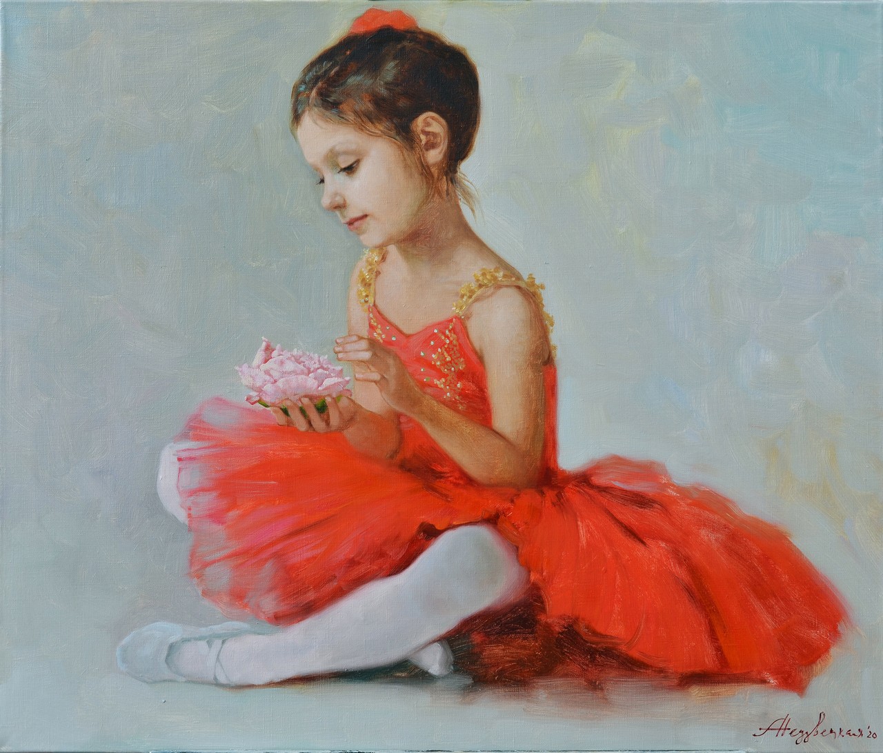 Little ballerina - 1, Alexandra Nedzvetskaya, Buy the painting Oil