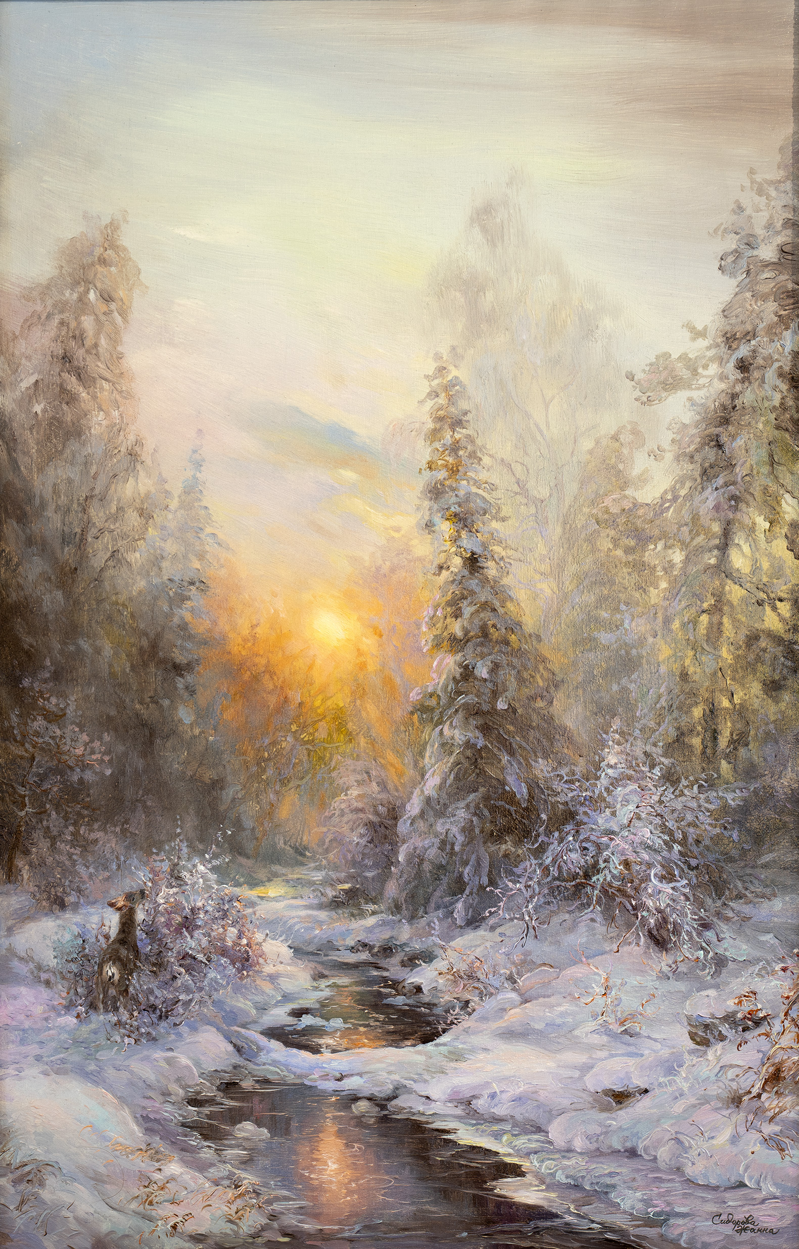 Warm Winter - 1, Zhanna Sidorova, Buy the painting Oil