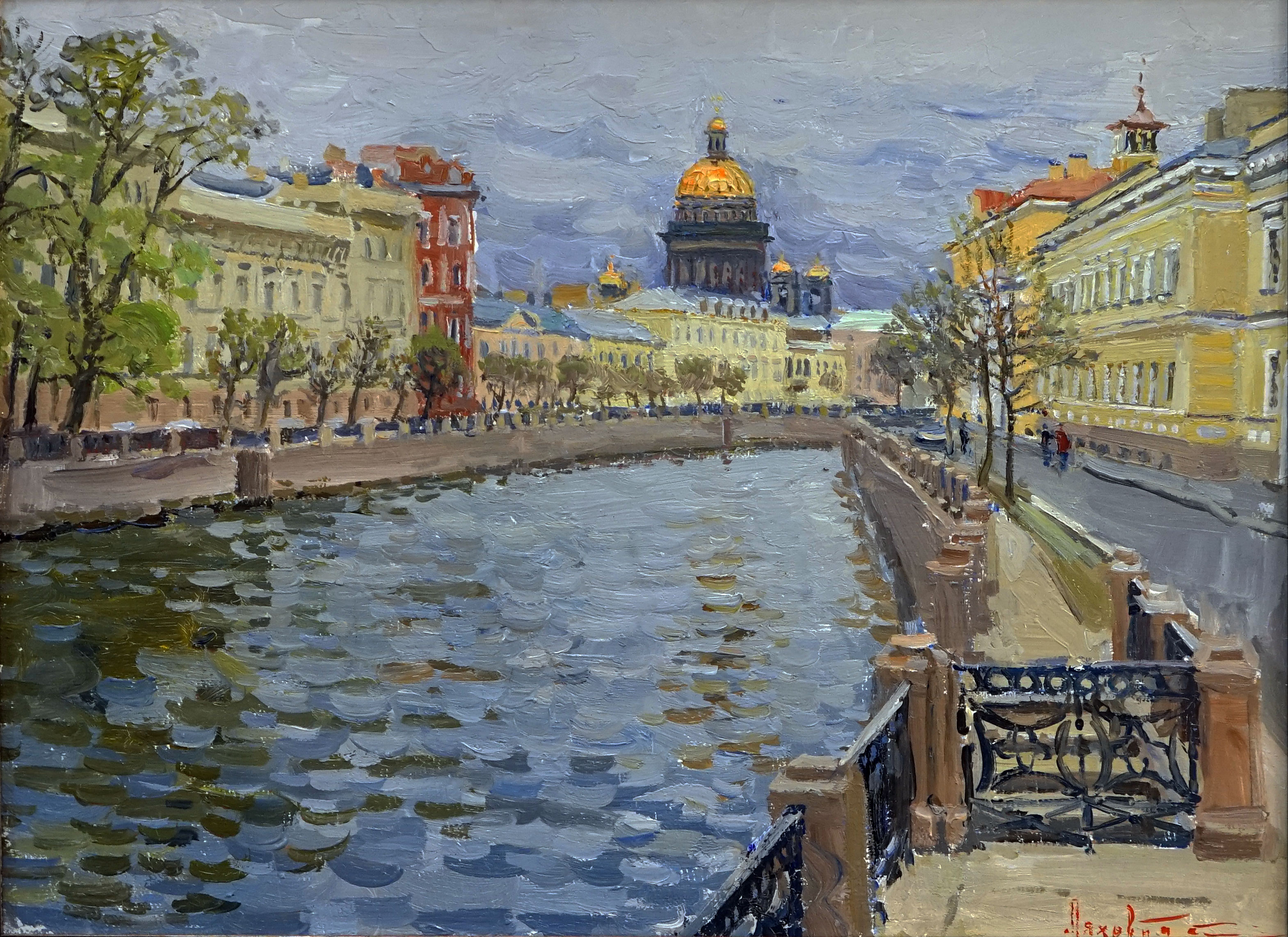 Moika Embankment, Sergei Lyakhovich, Buy the painting Oil